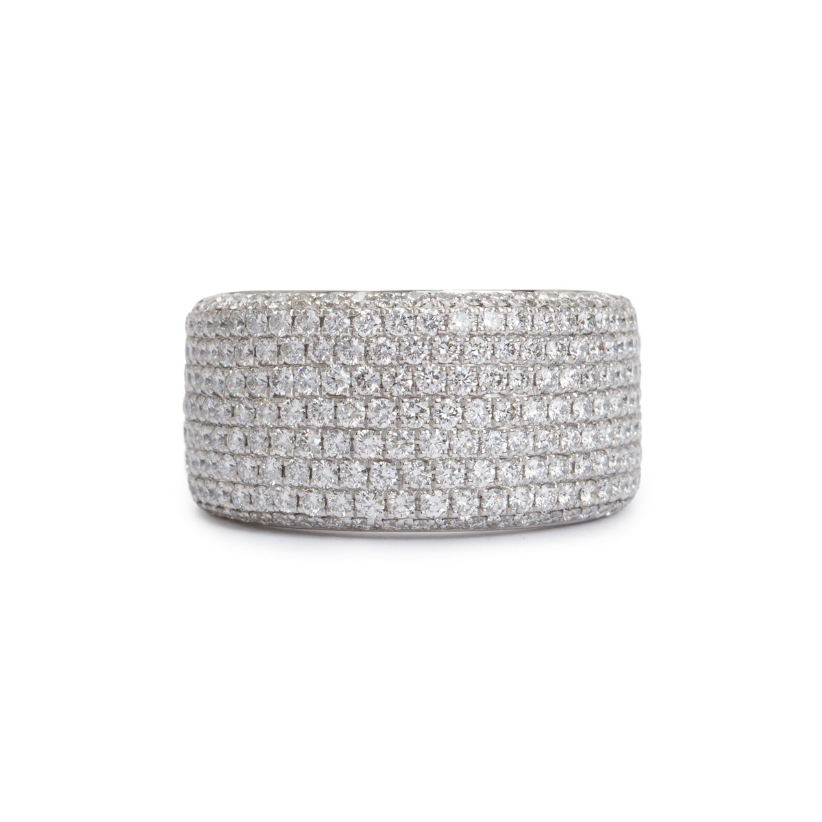 Pavé deals diamond band