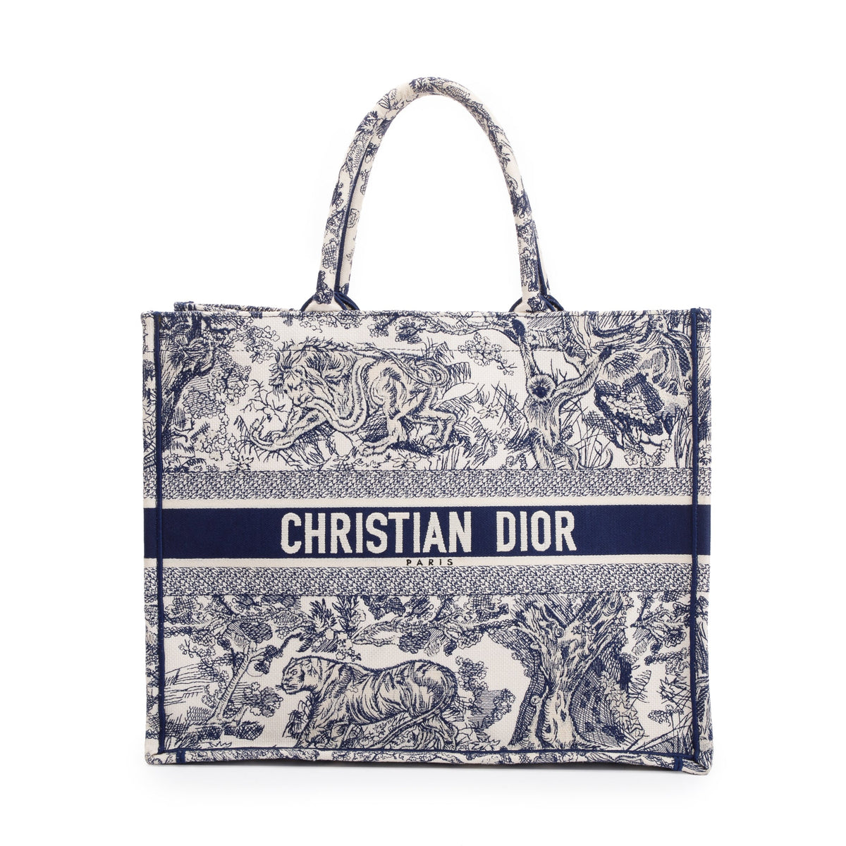 Dior embroidered tote on sale bag