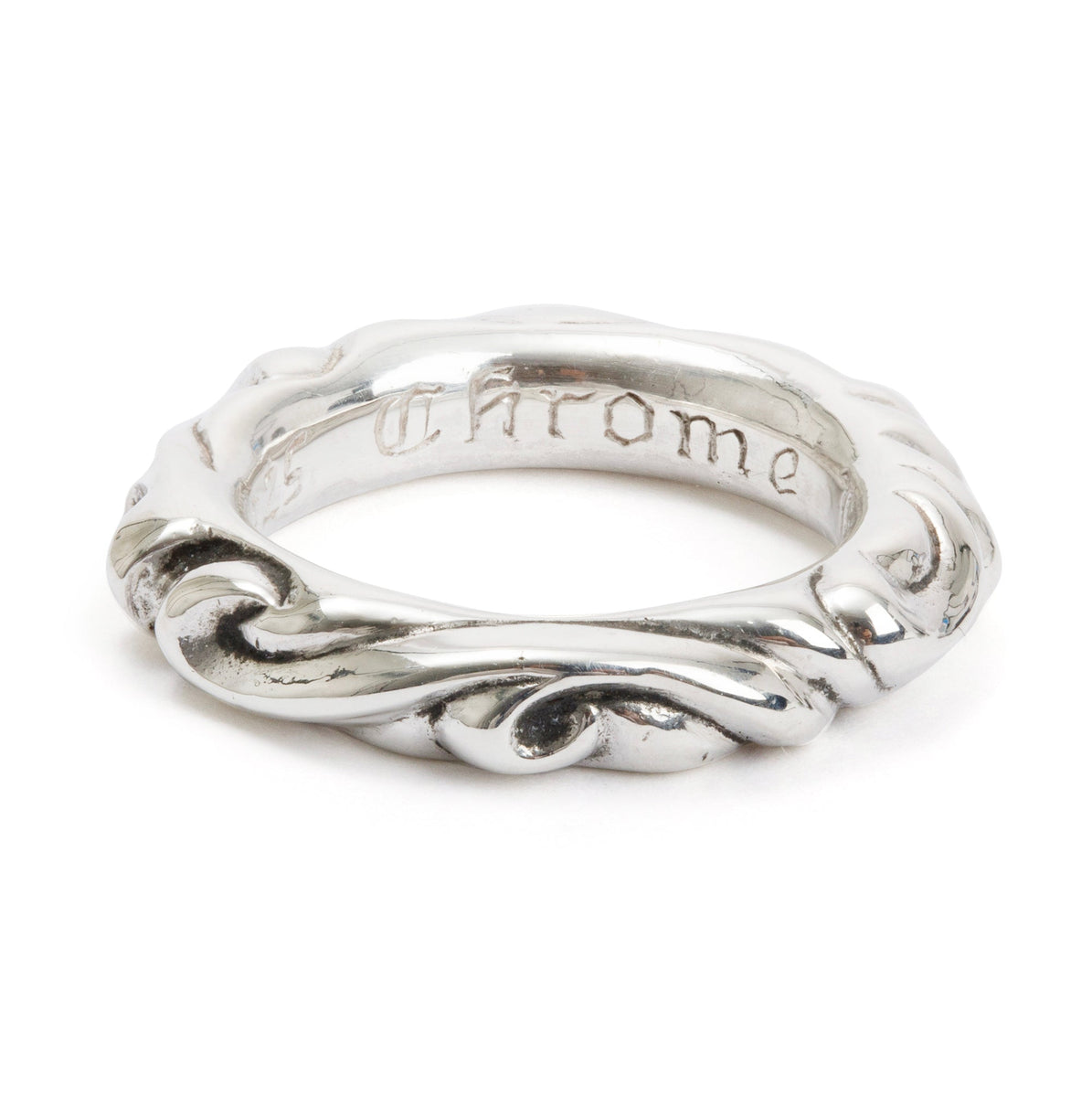 Chrome Harts scroll popular band Ring