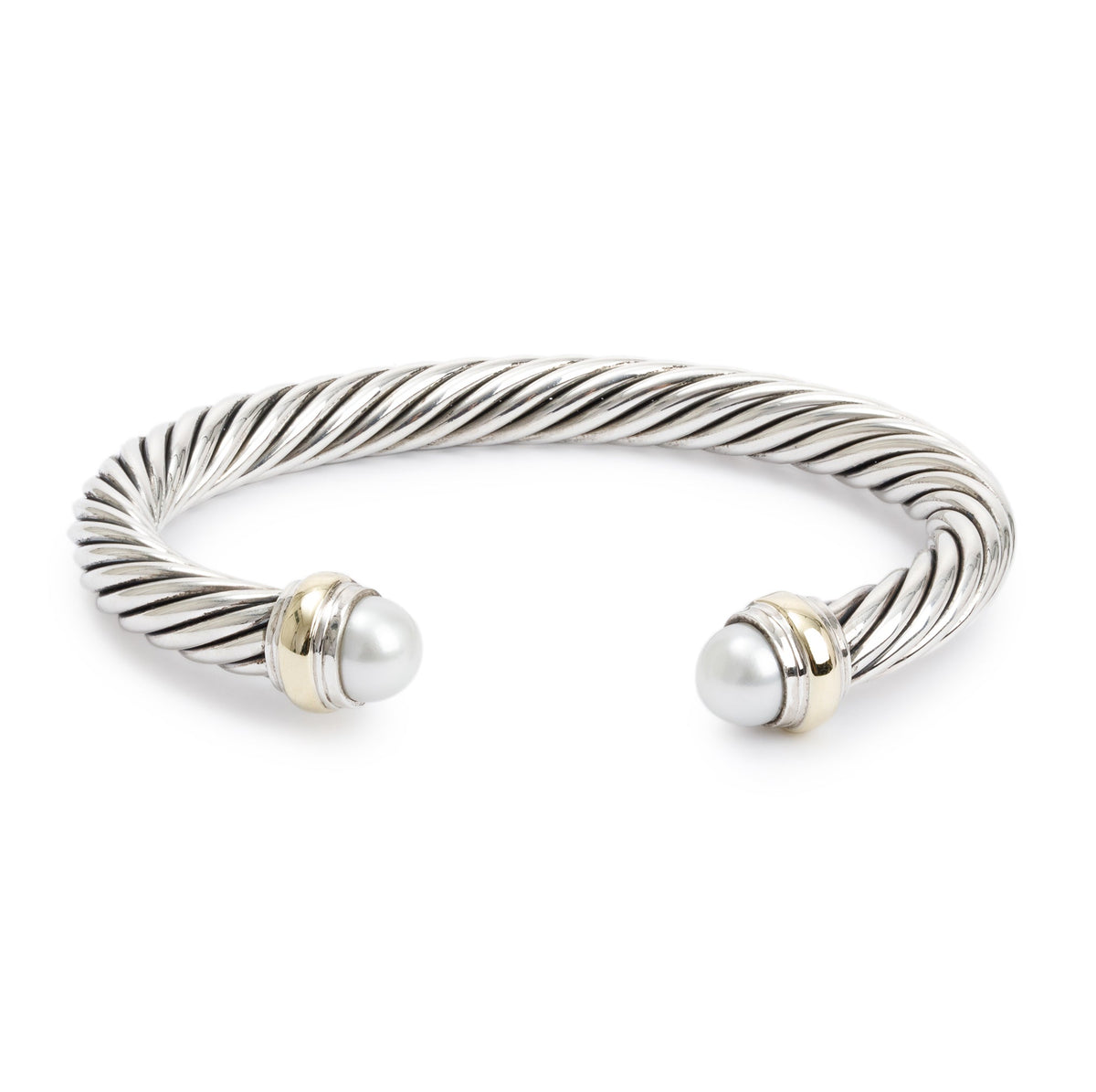 David yurman 7mm on sale pearl cable bracelet