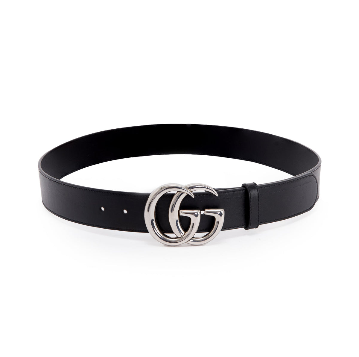 Gucci 2015 Re-edition Wide Leather Belt - Black