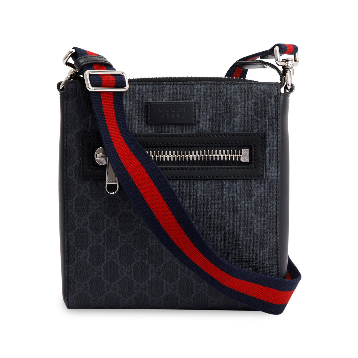 Gucci Black GG Supreme Messenger Bag – Oliver Jewellery