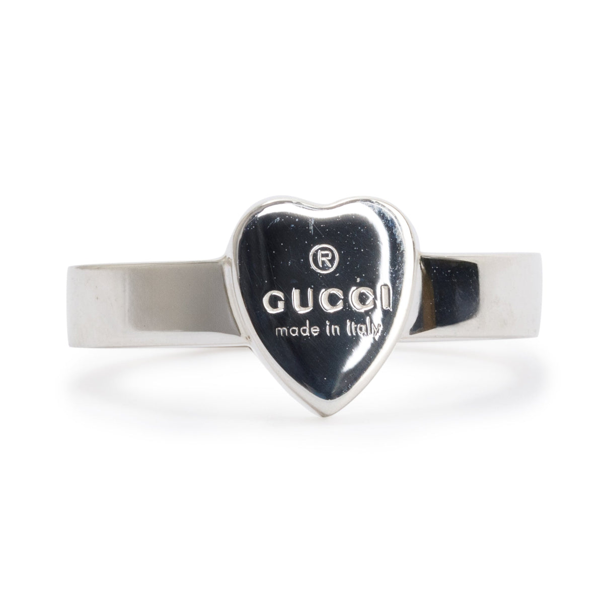 Gucci heart deals ring size r