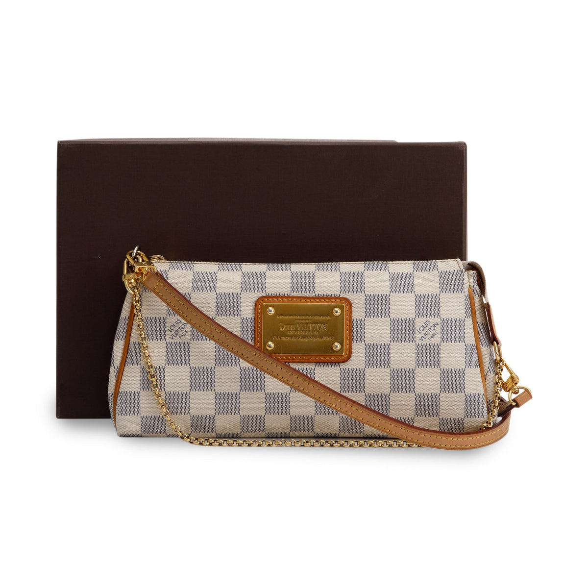 Louis Vuitton Damier Azur Eva Clutch w/ Strap – The Find Studio