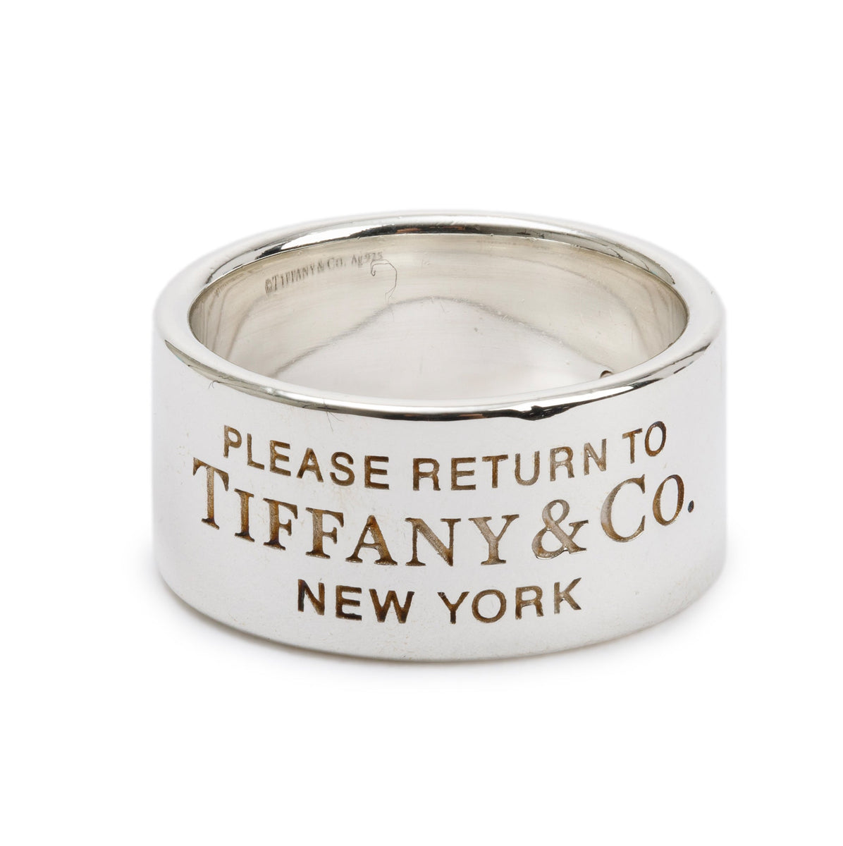 Tiffany & Co. Sterling Silver Return to Tiffany 10MM Wide Band Ring, S