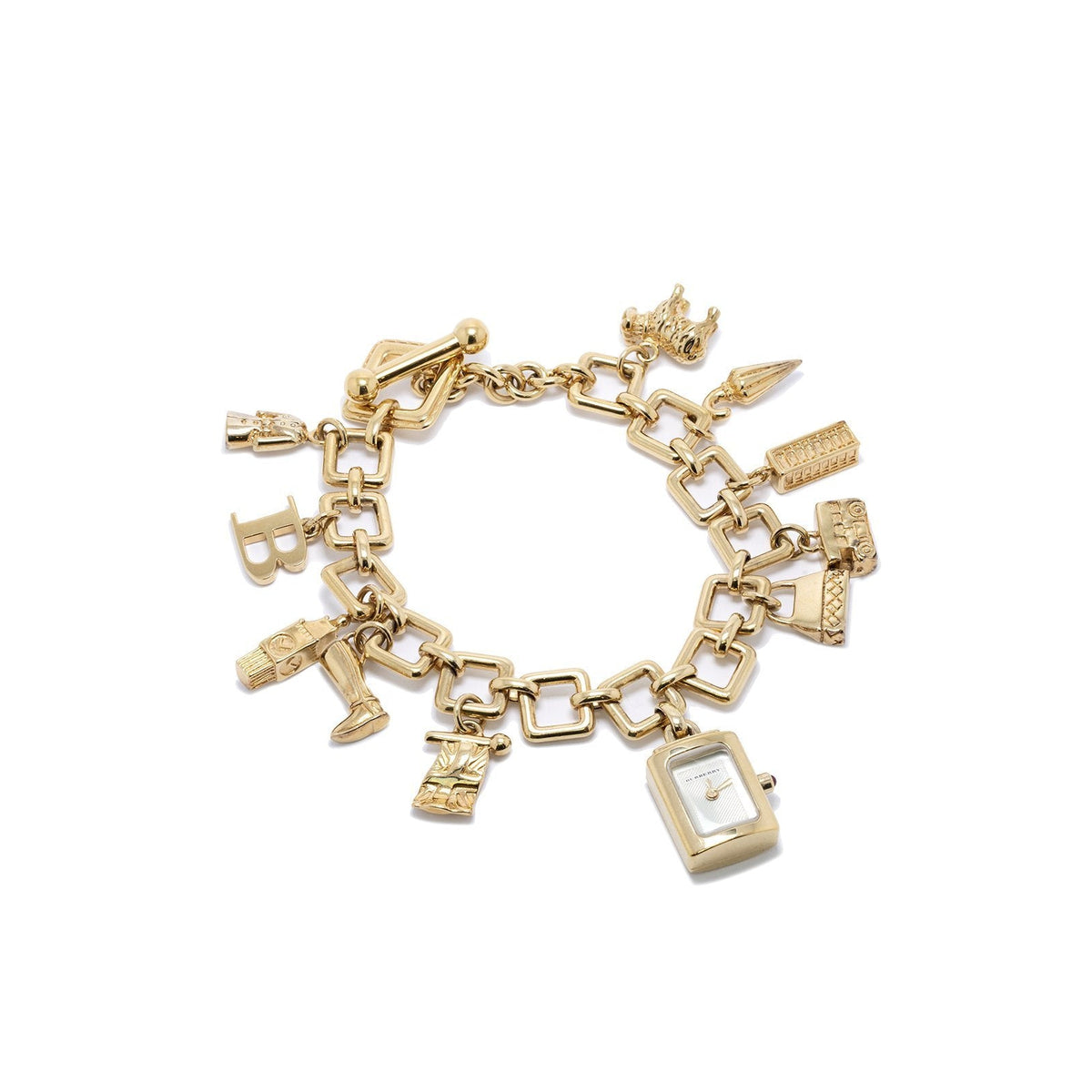 Burberry charm store bracelet watch