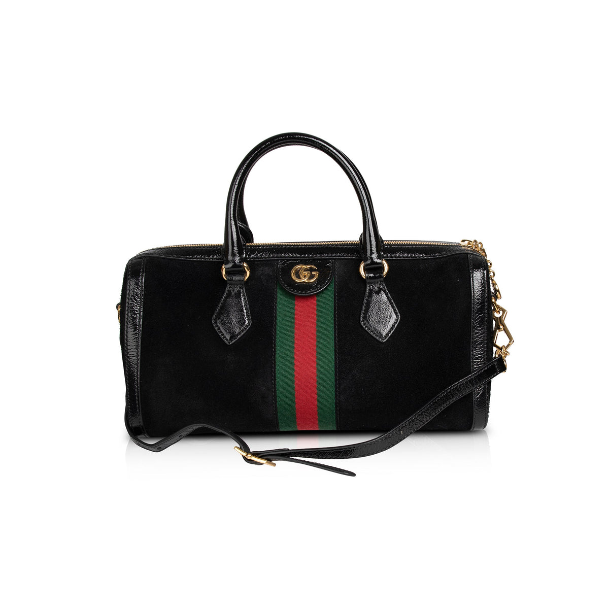 GUCCI SUEDE BOSTON BAG