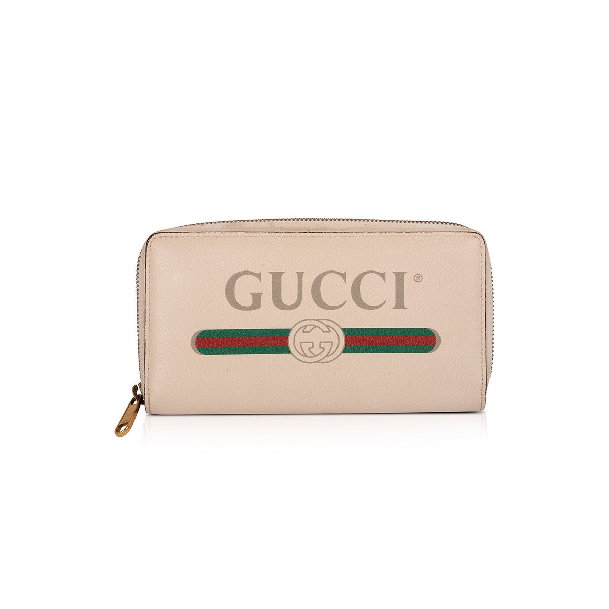 Gucci Print Leather Zip Around Wallet — Oliver Jewellery