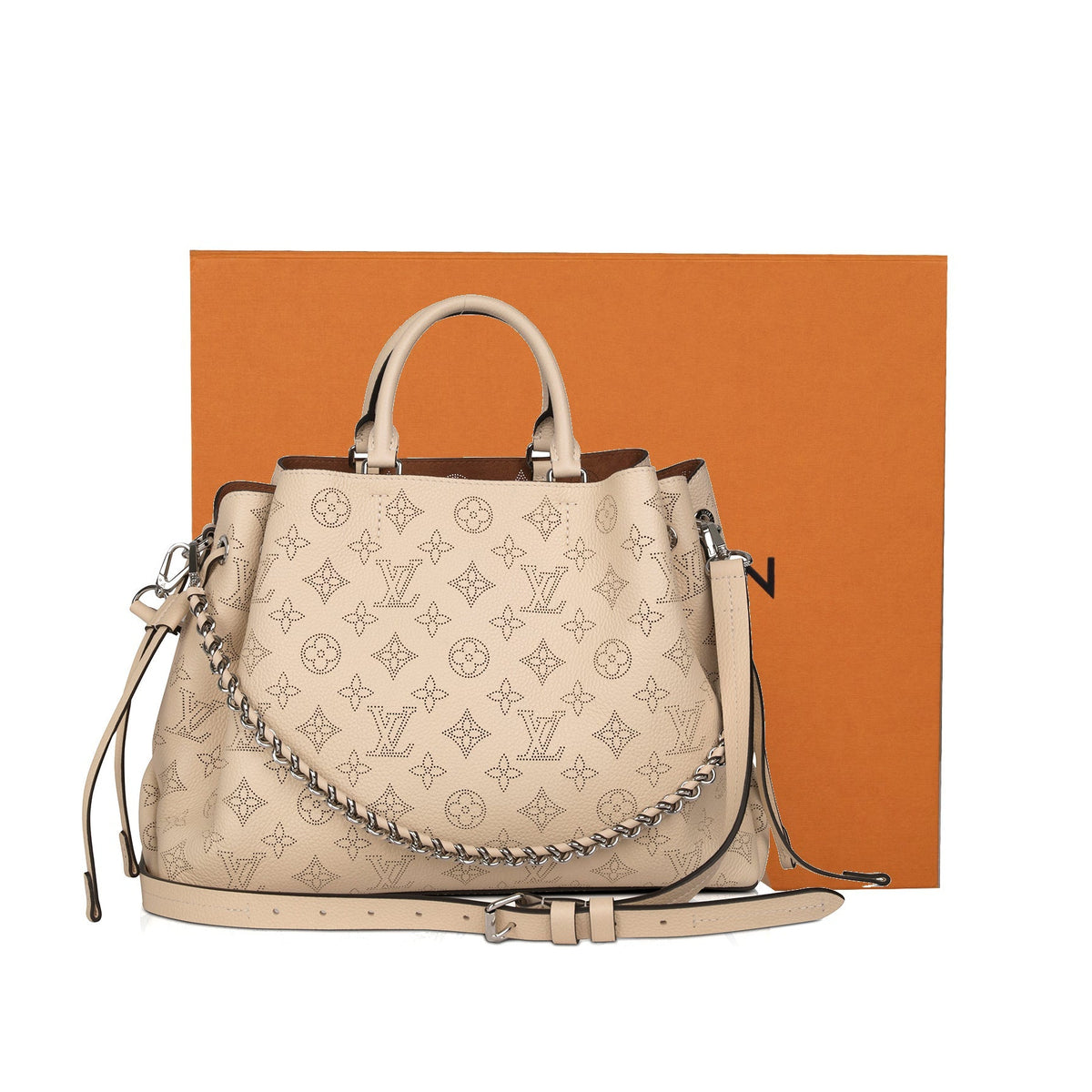 Louis Vuitton bella tote mahina Eggshell Leather ref.776821 - Joli Closet