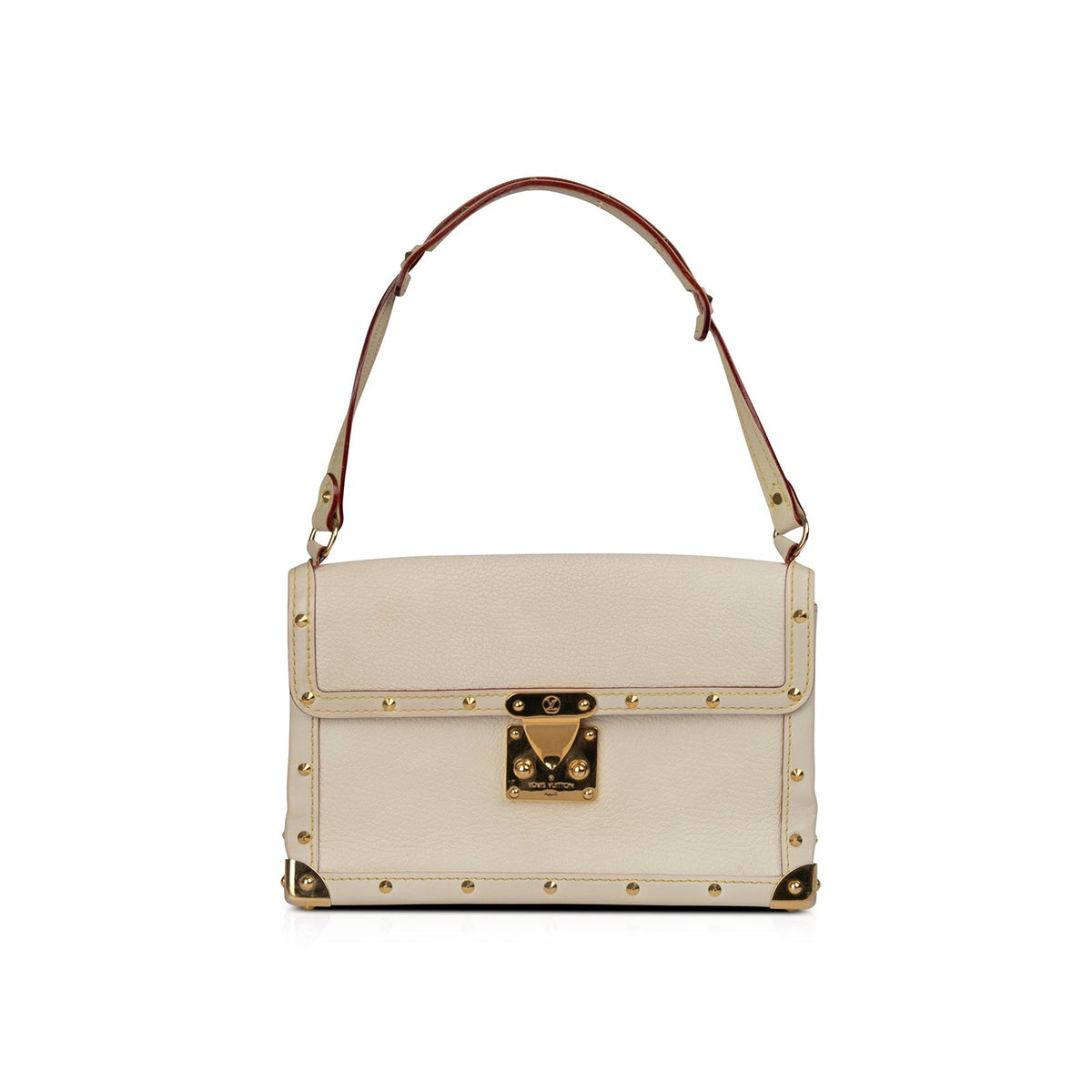 LOUIS VUITTON Suhali L'aimable Leather Shoulder Bag Off White