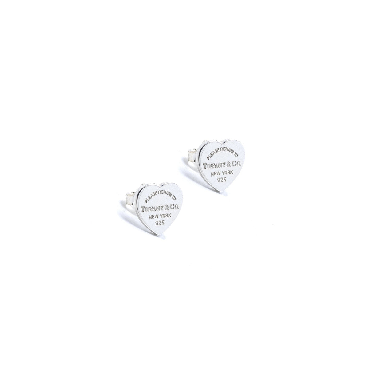 Tiffany & Co. Return to Tiffany Mini Heart Tag Stud Earrings 