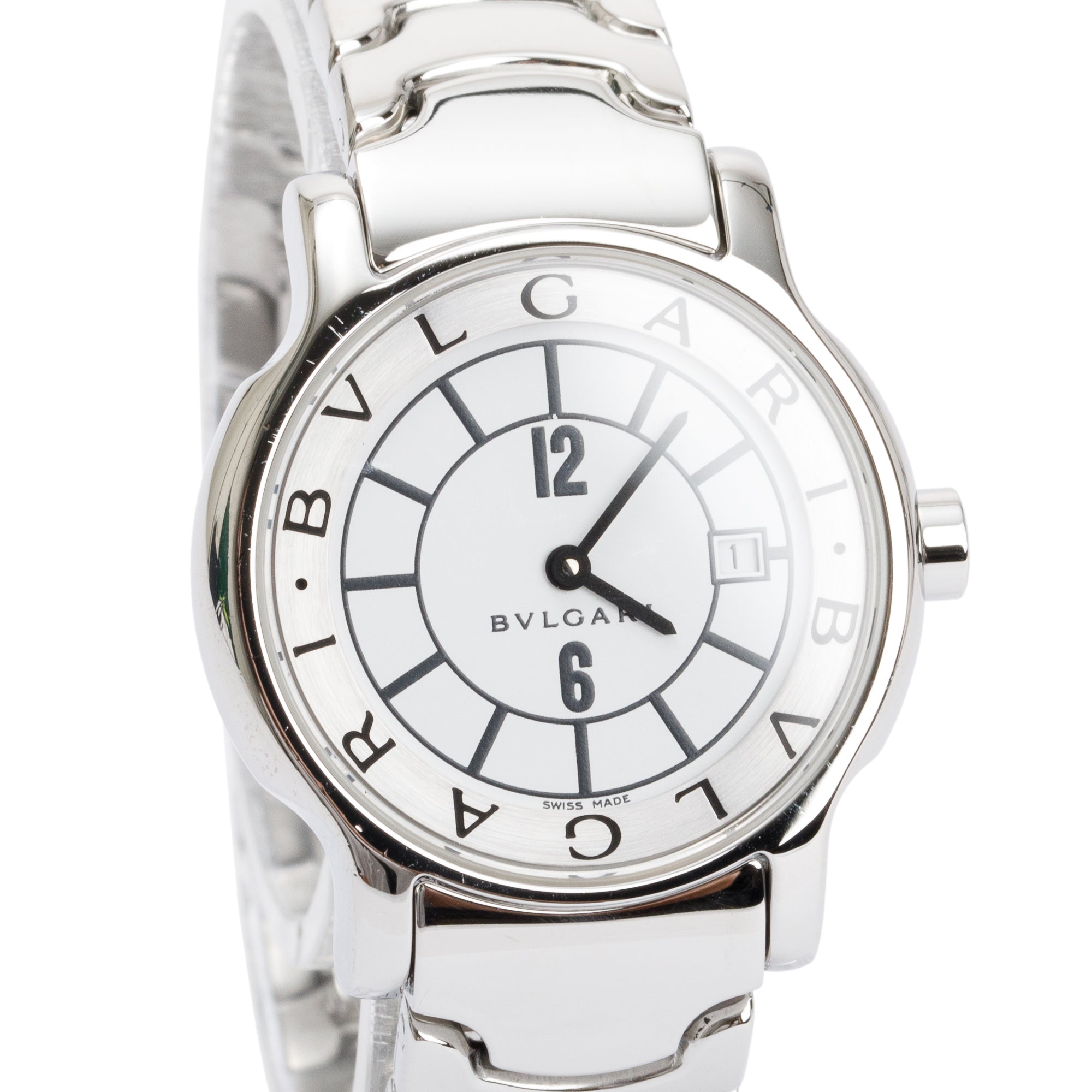 BVLGARI Stainless Steel Solotempo 29 MM Watch w/ Box