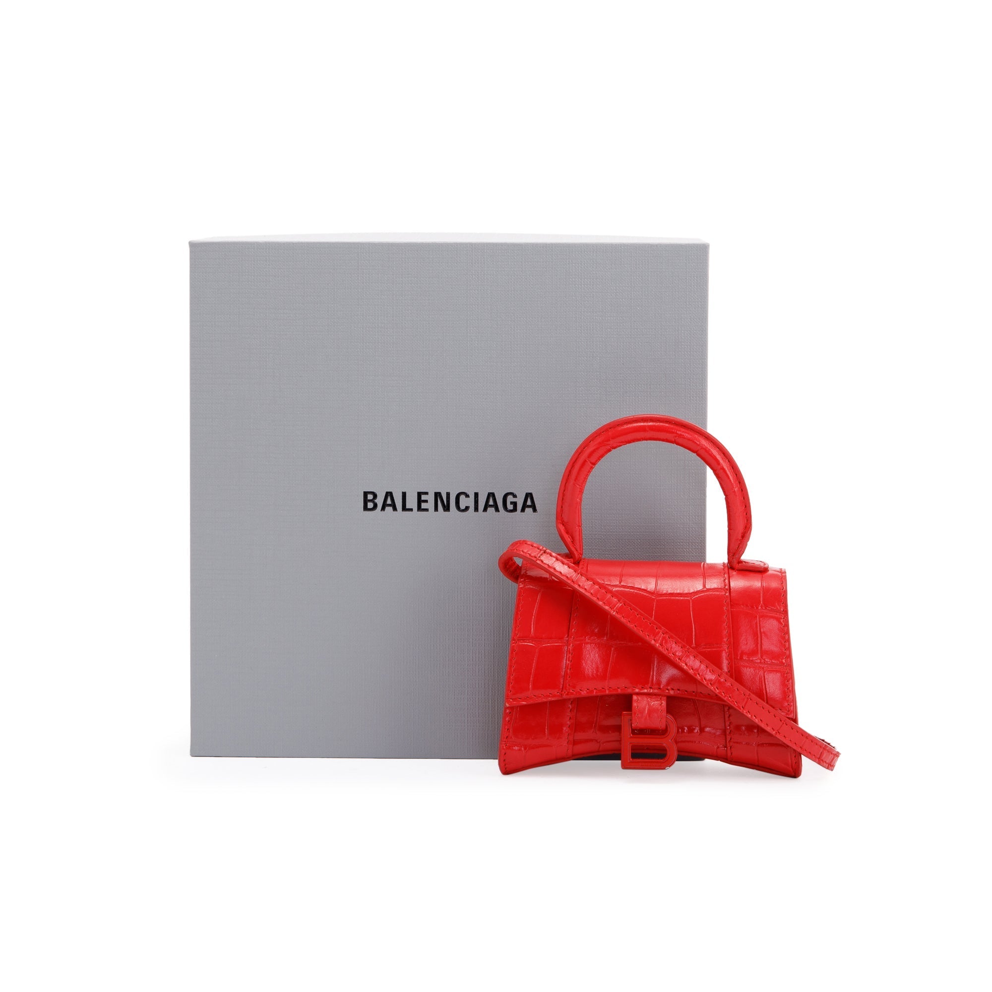 Red balenciaga hourglass bag hot sale