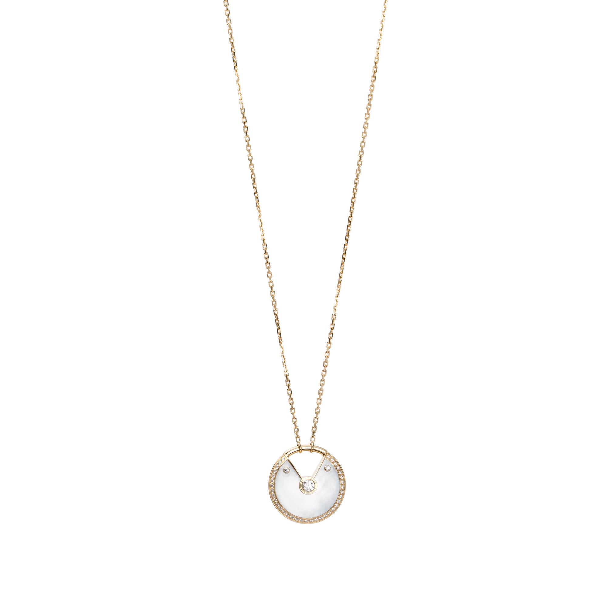 Cartier 18k Yellow Gold Diamond Amulette de Cartier Mother of