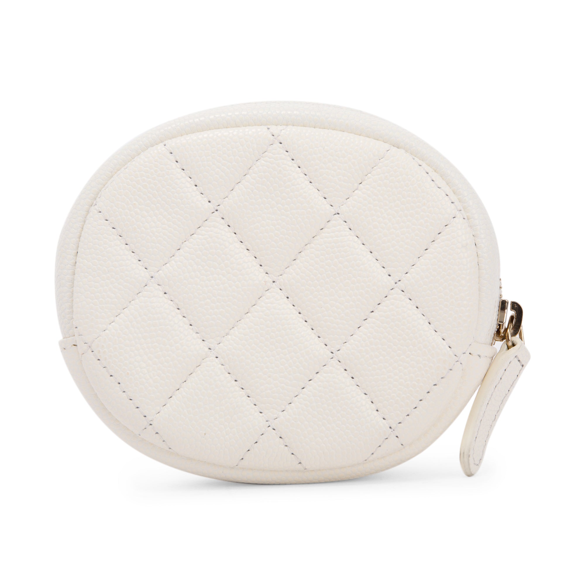Chanel Caviar Quilted Round Mini Pouch | Vivrelle