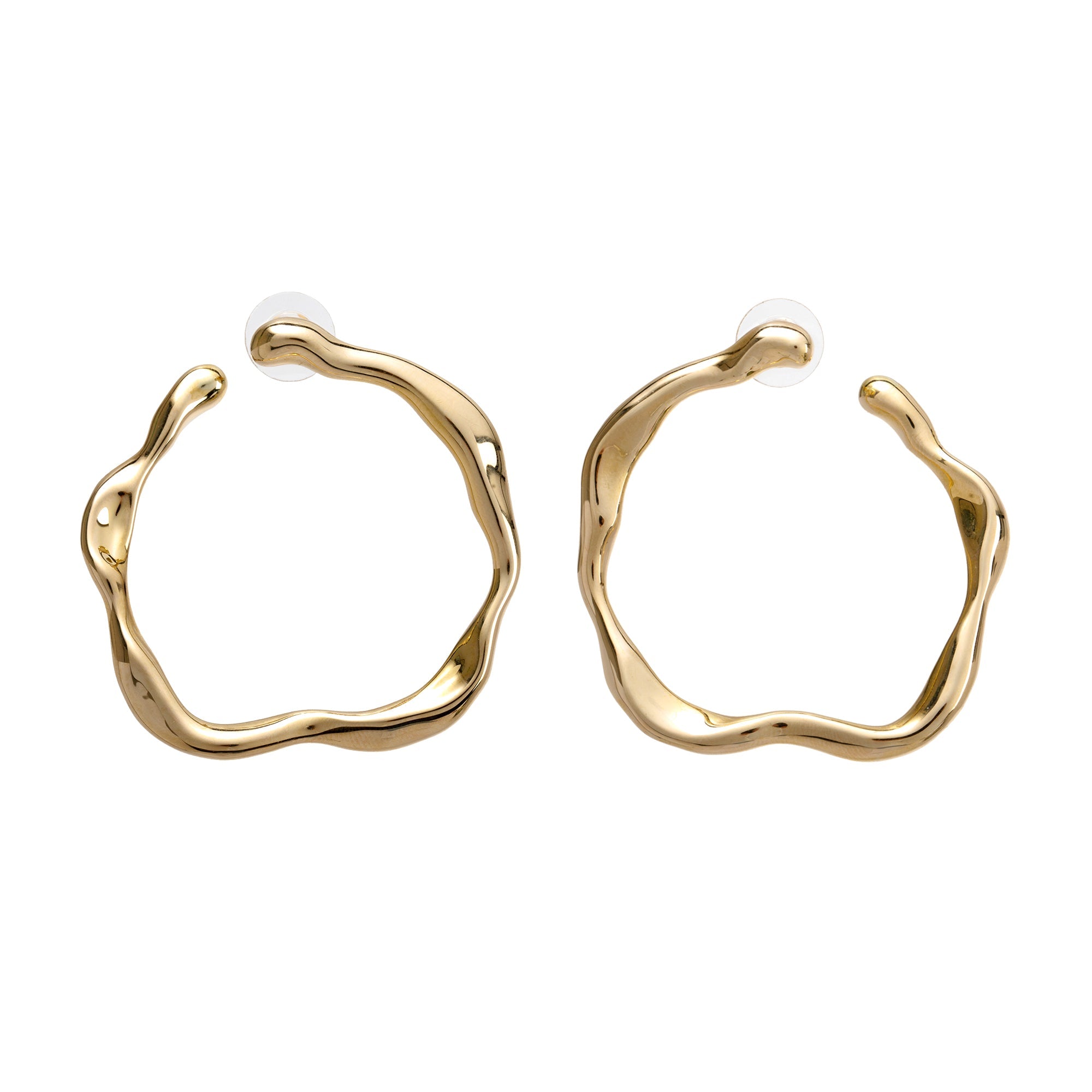 Dior gold clearance hoop earrings