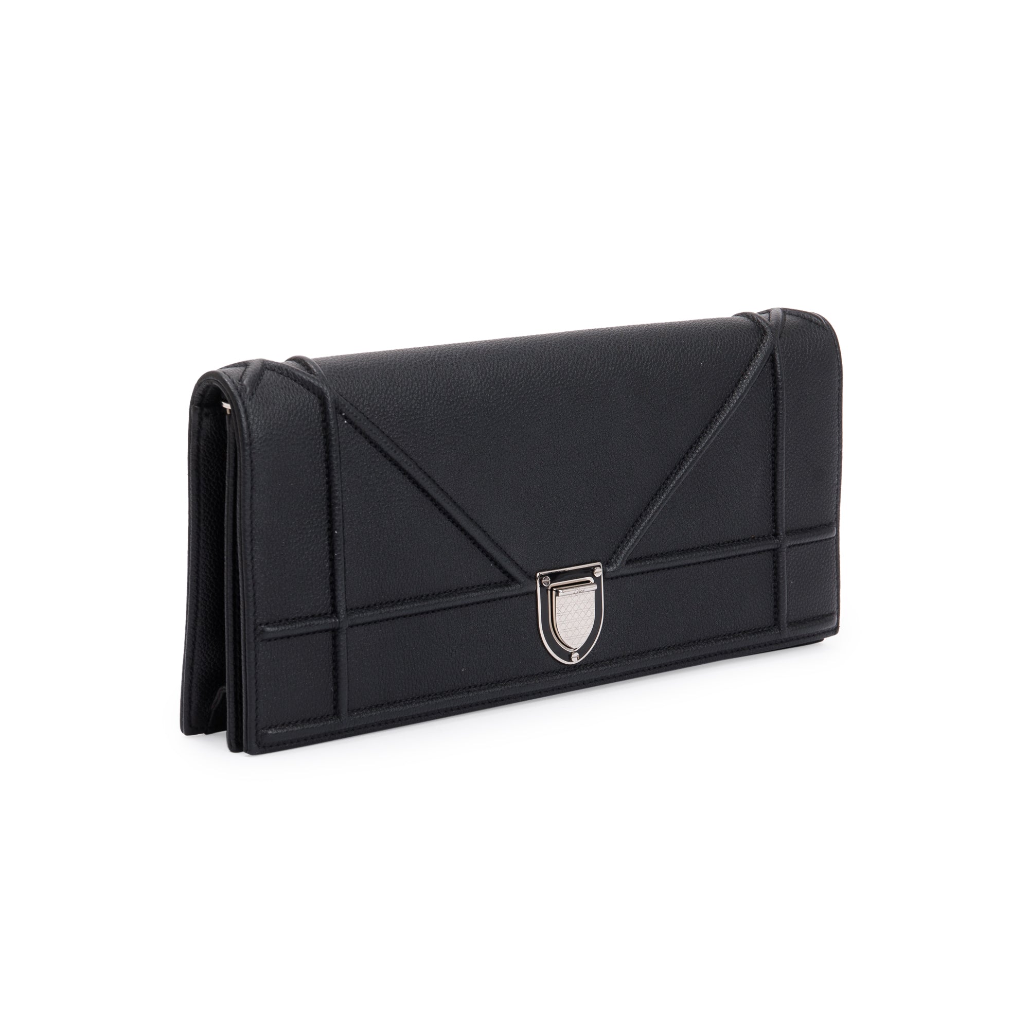 Dior diorama deals calfskin clutch