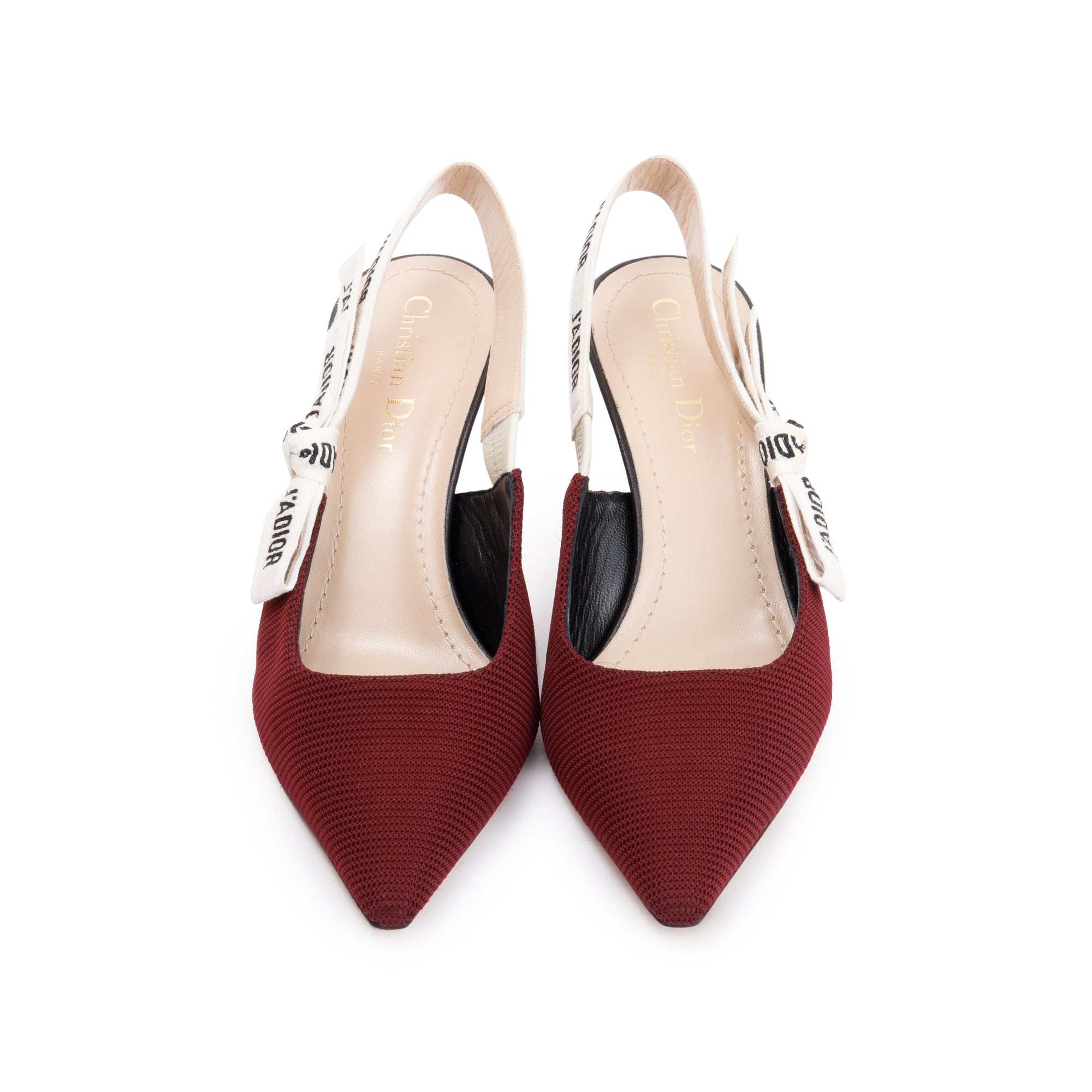 Dior sales slingback red