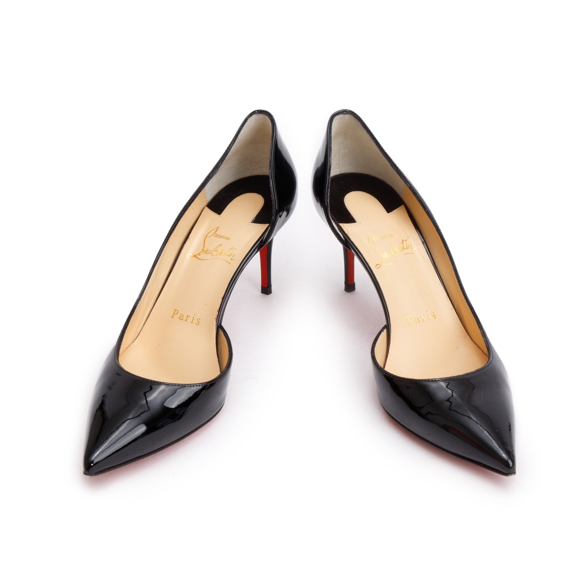 Christian Louboutin 2021 Black Patent Leather Iriza 70 Pumps Size 37. Oliver Jewellery