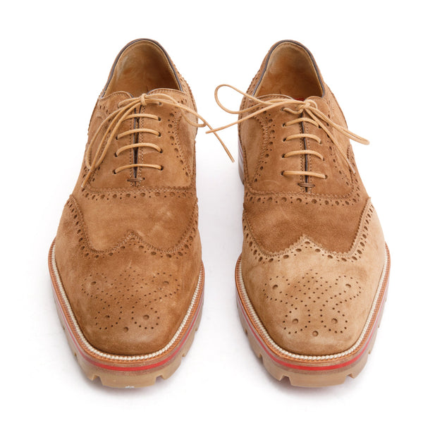 Christian Louboutin Brown Veau Velours Mens Charlie Me Oxfords Size 4 Oliver Jewellery