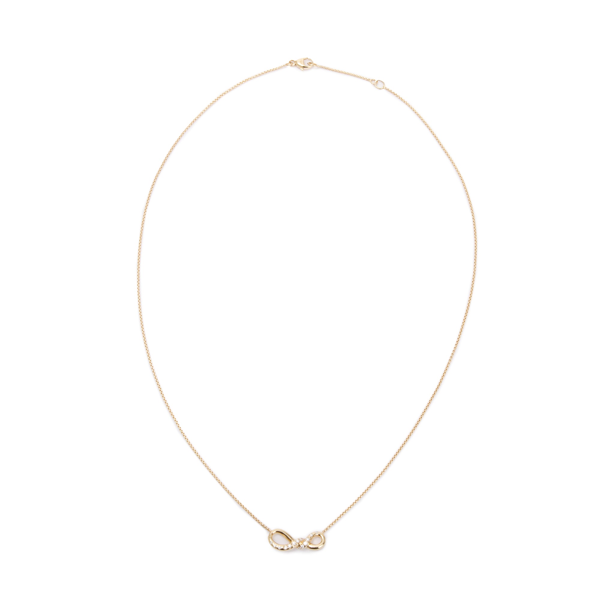 David Yurman 18k Yellow Gold Diamond Continuance Pendant Necklace ...