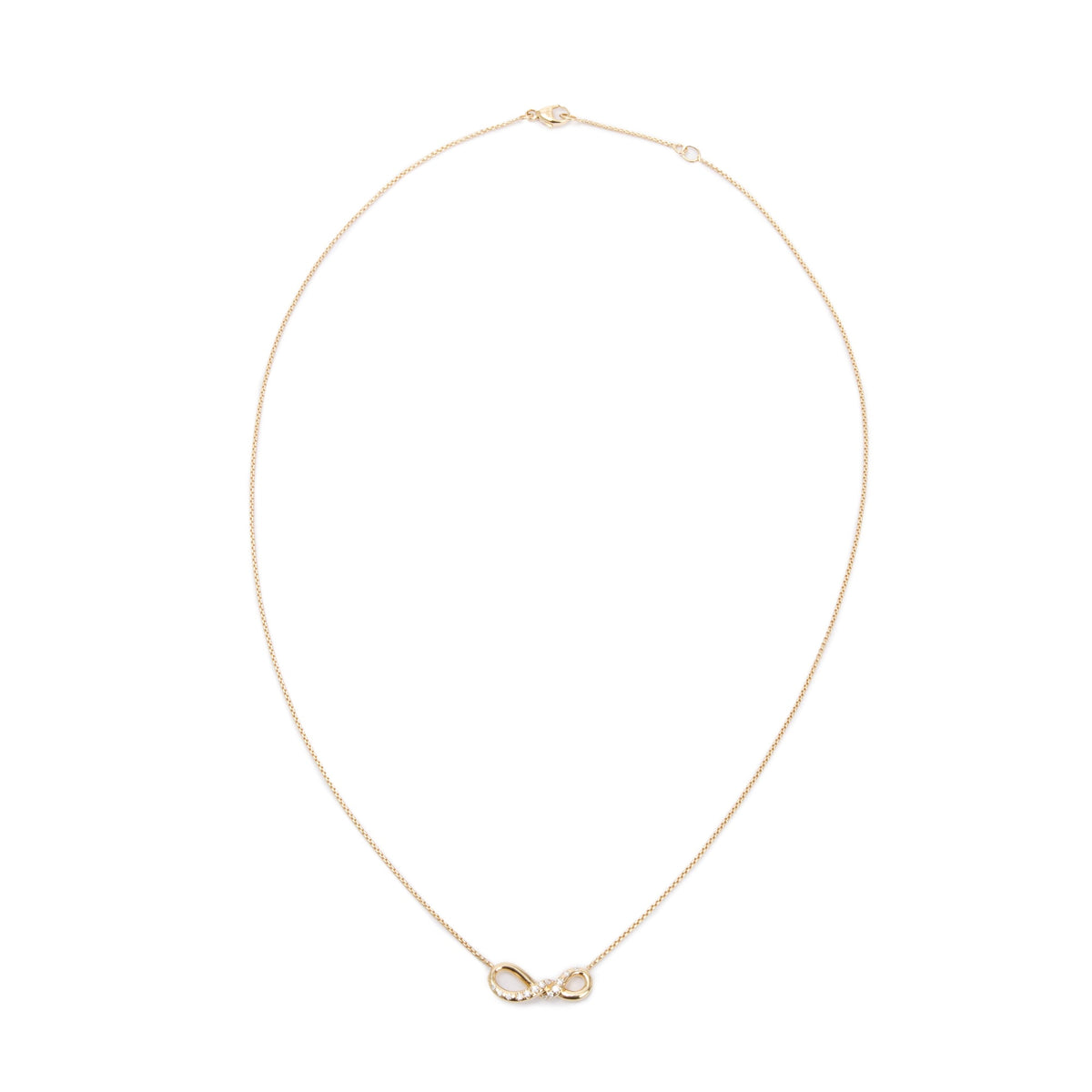 David Yurman 18k Yellow Gold Diamond Continuance Pendant Necklace ...