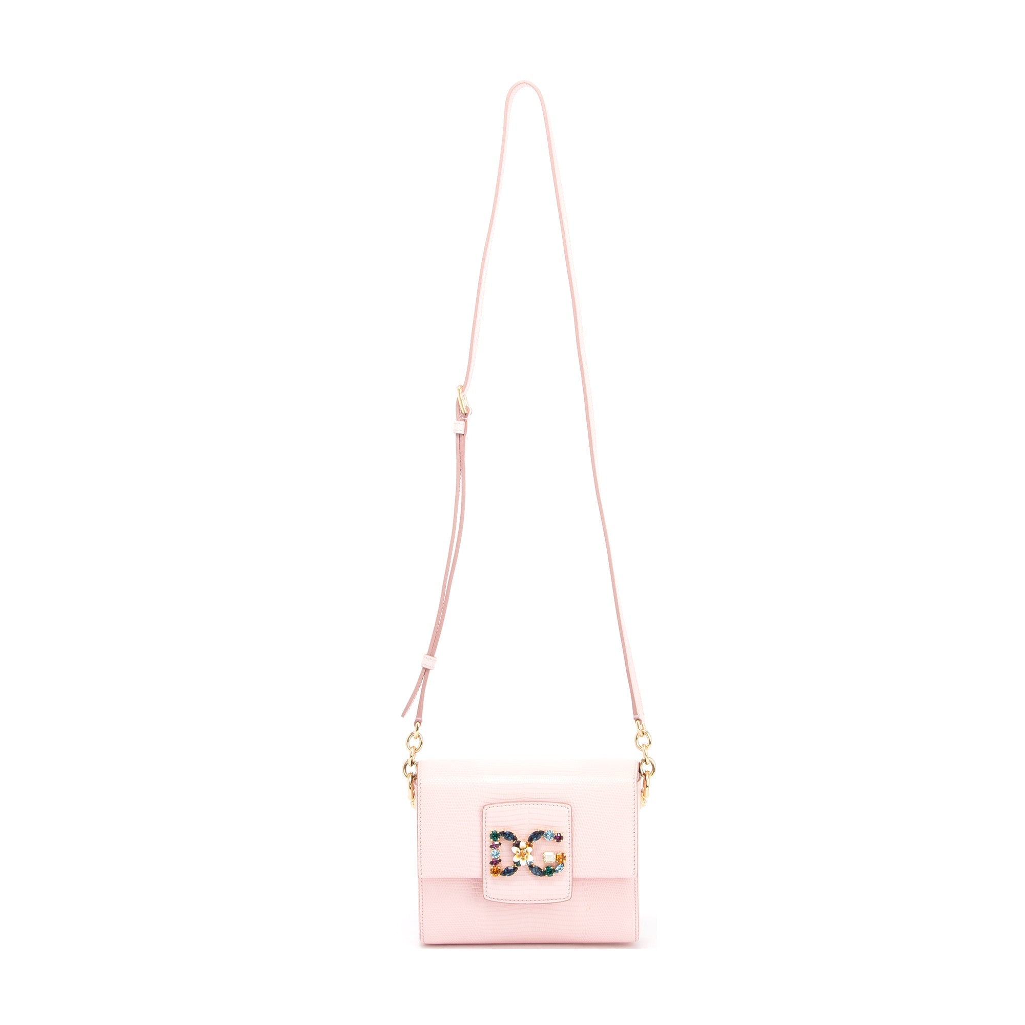 Dolce & Gabbana Lizard Embossed DG Millennials Mini Crossbody Bag ...