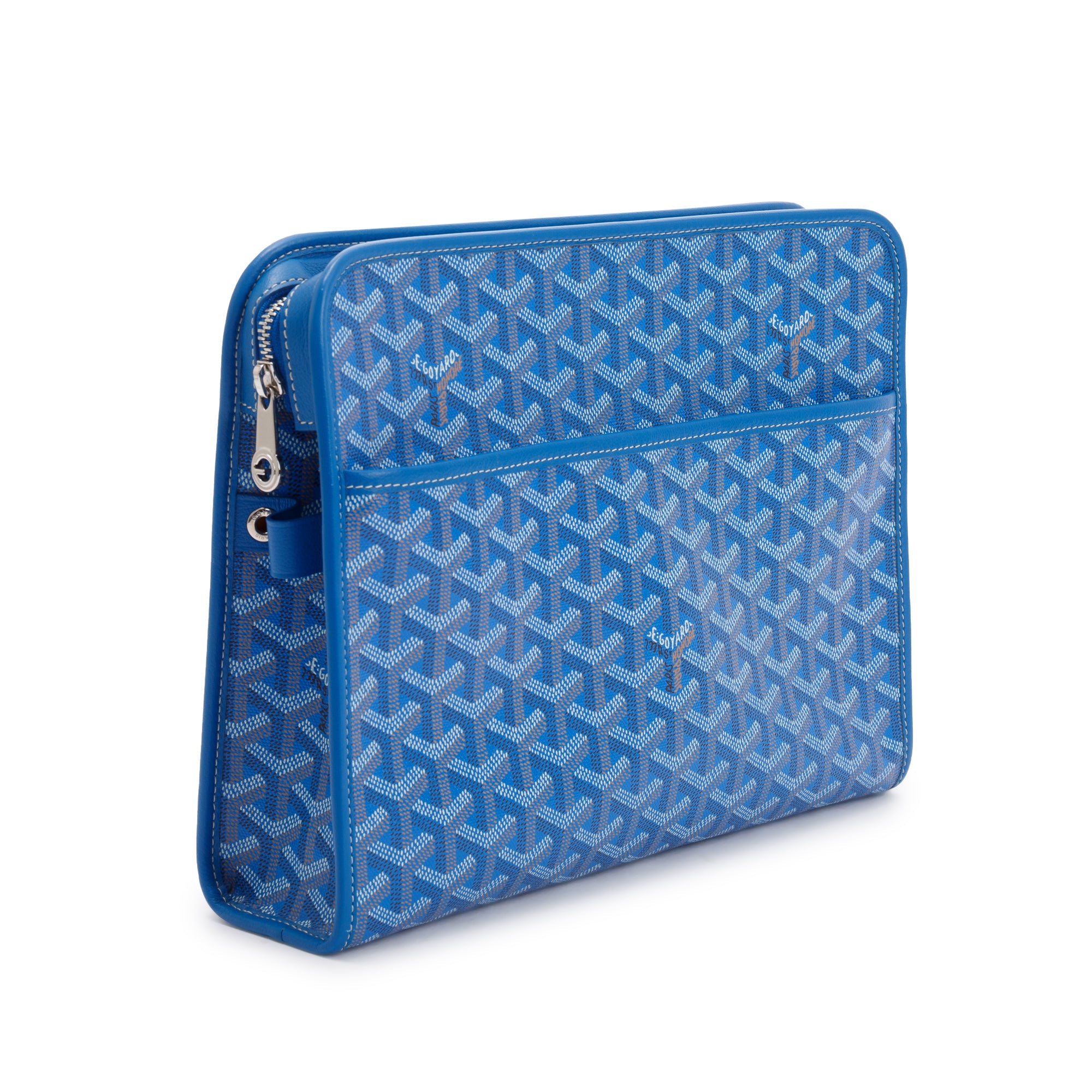 Goyard shop blue pouch