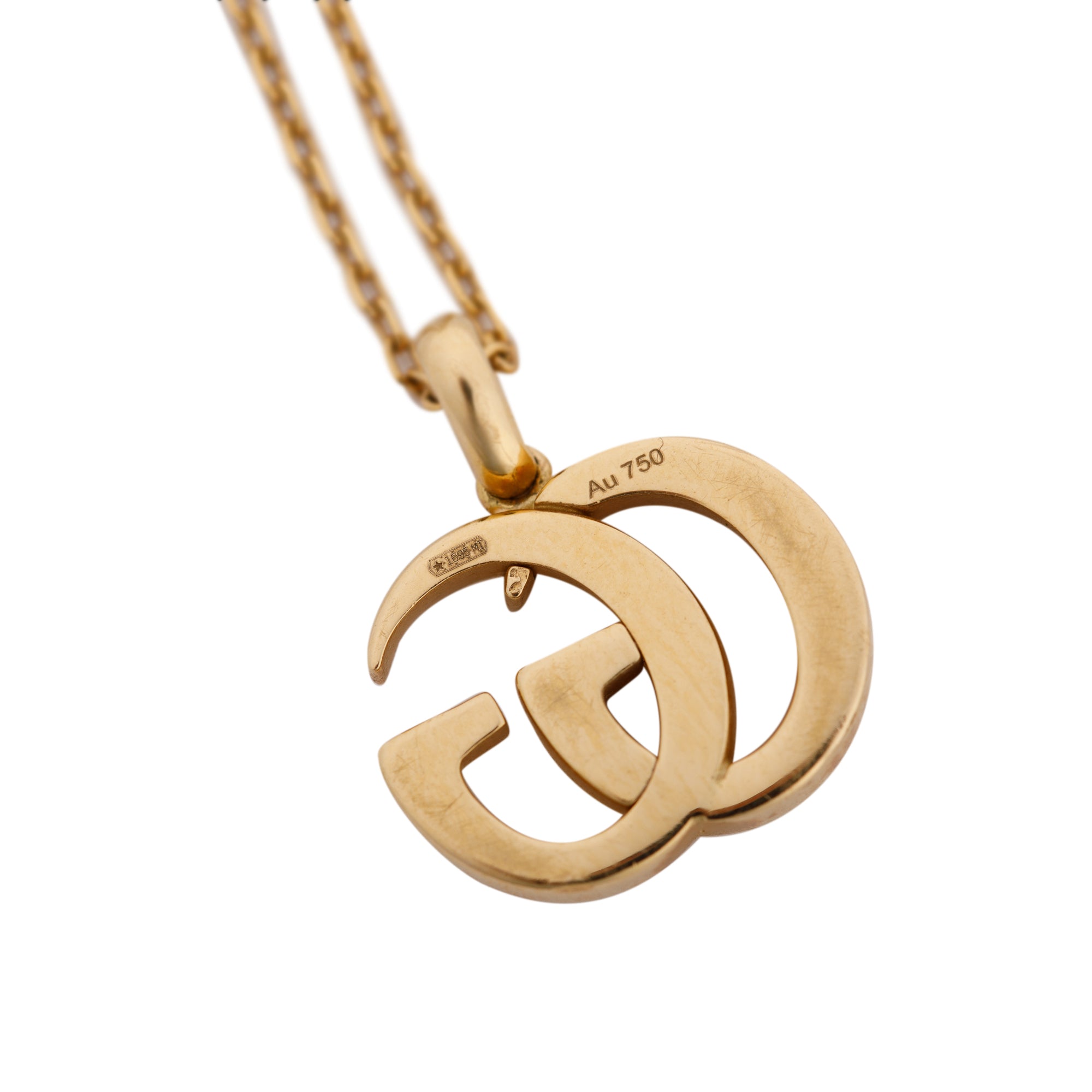 Gucci 18k Yellow Gold GG Running Necklace w/ Box – Oliver Jewellery