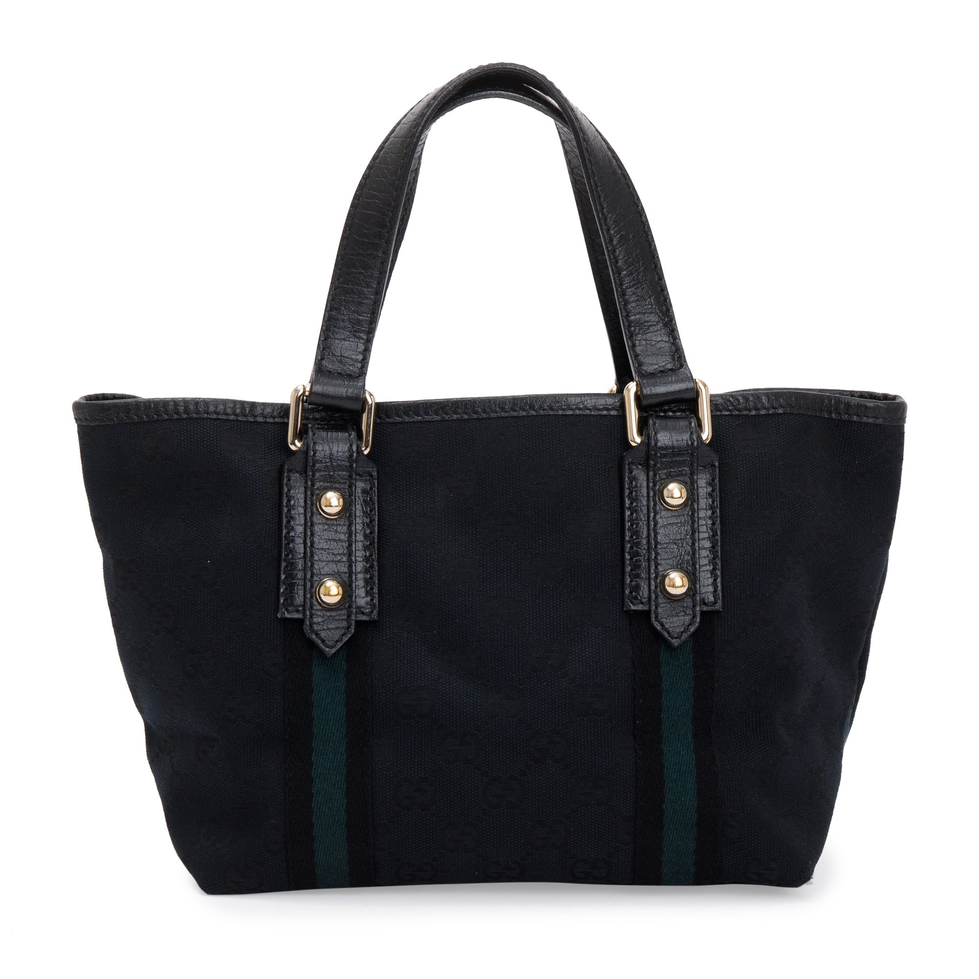 Gucci black canvas tote online