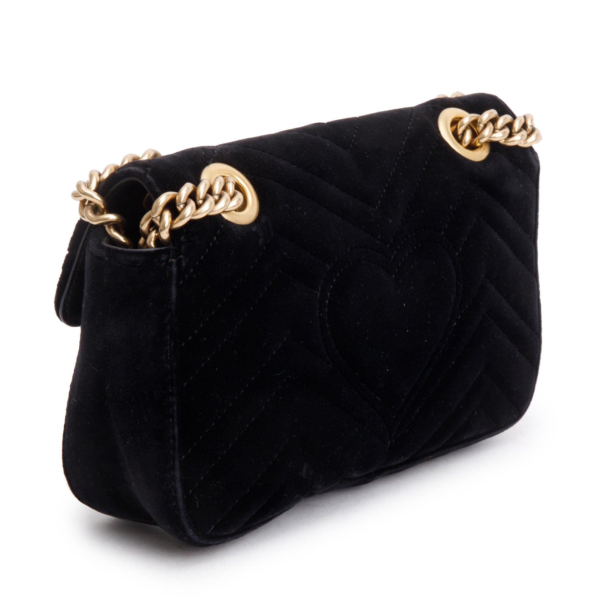 Gucci bag black velvet sale