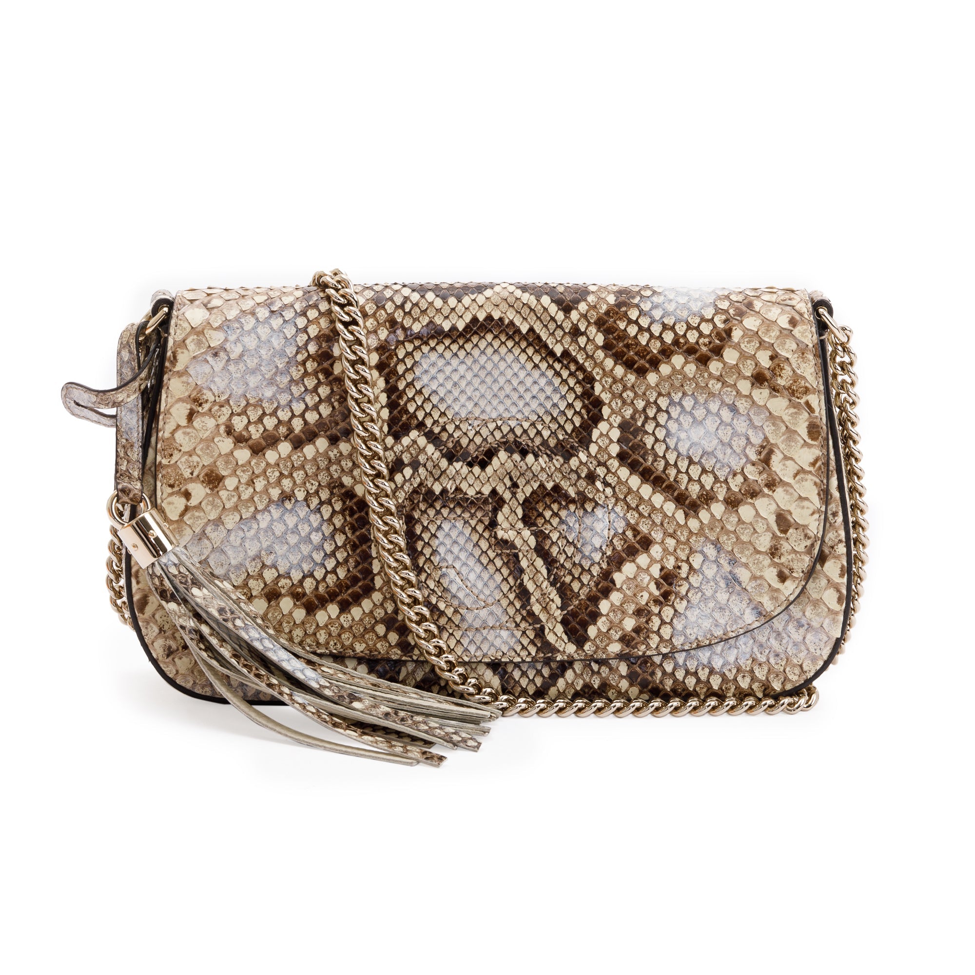 Gucci Python Soho Chain Crossbody Bag w/ Box – Oliver Jewellery