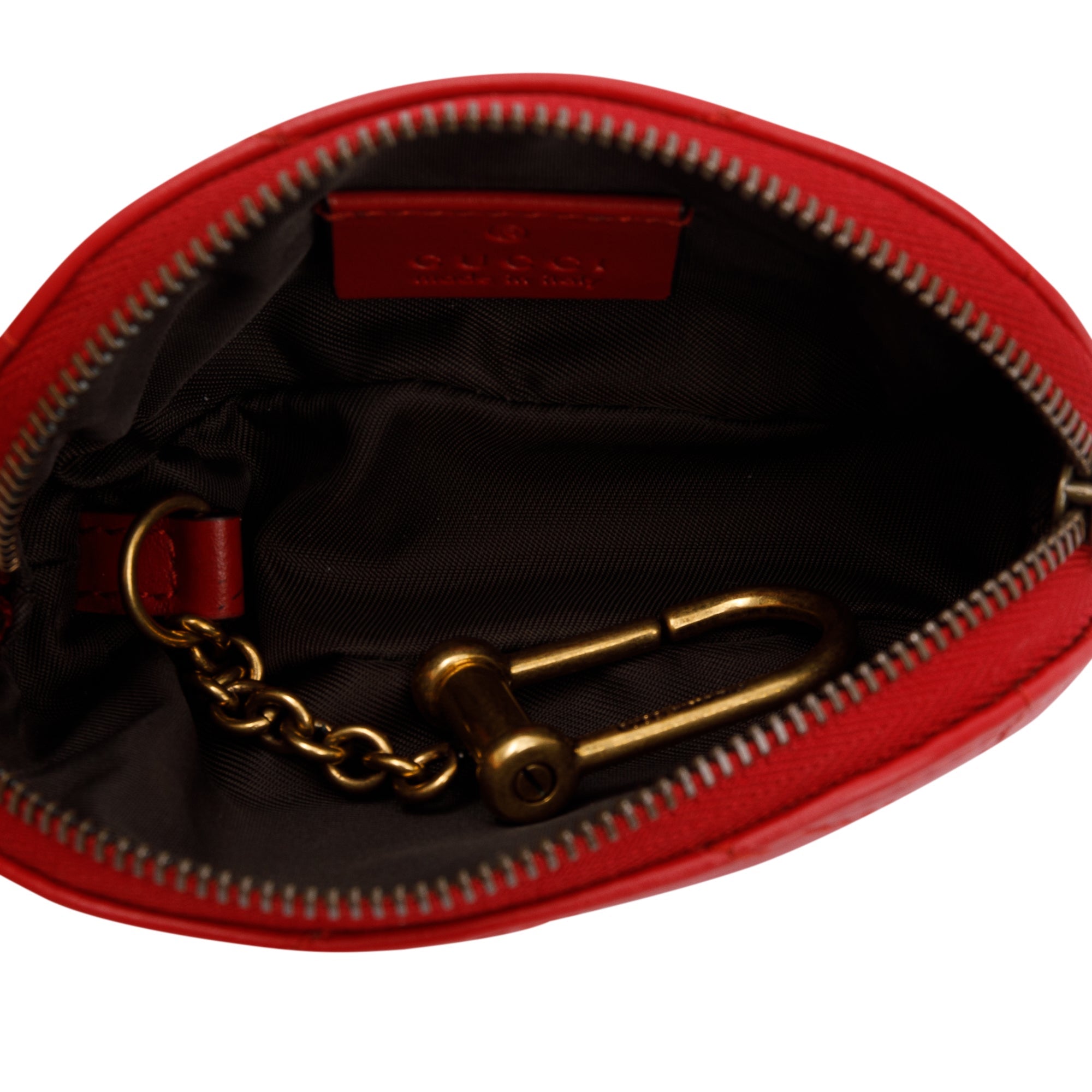 Gucci Red Monogram Matelassé Diagonal Canvas Marmont Shoulder Bag Cloth  ref.736081 - Joli Closet
