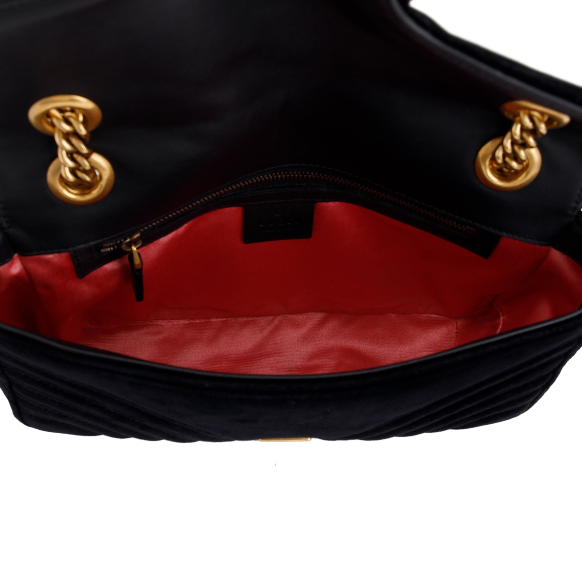 Gucci marmont 2025 velvet inside