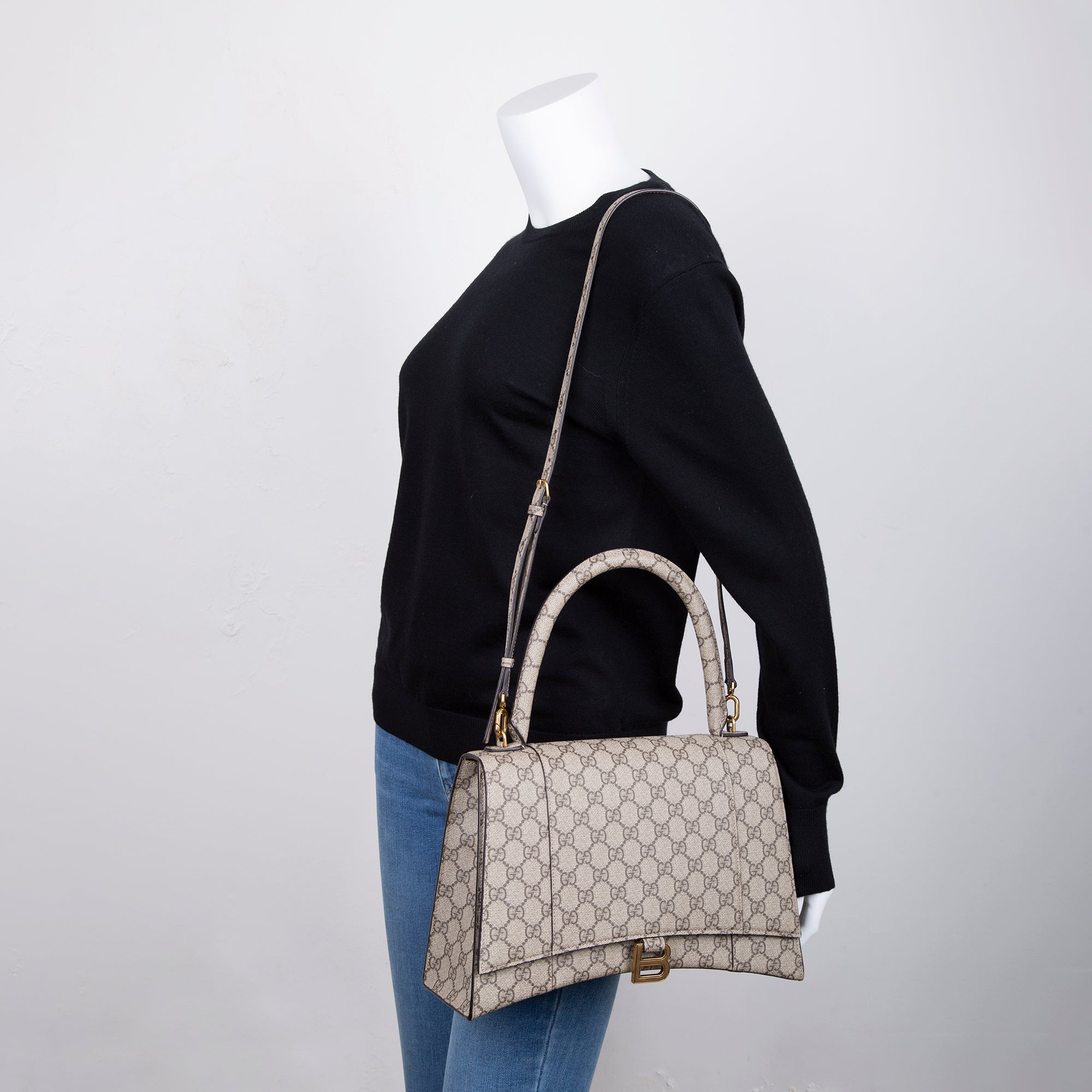 Gucci x Balenciaga The Hacker Project Hourglass Bag Medium (681696)