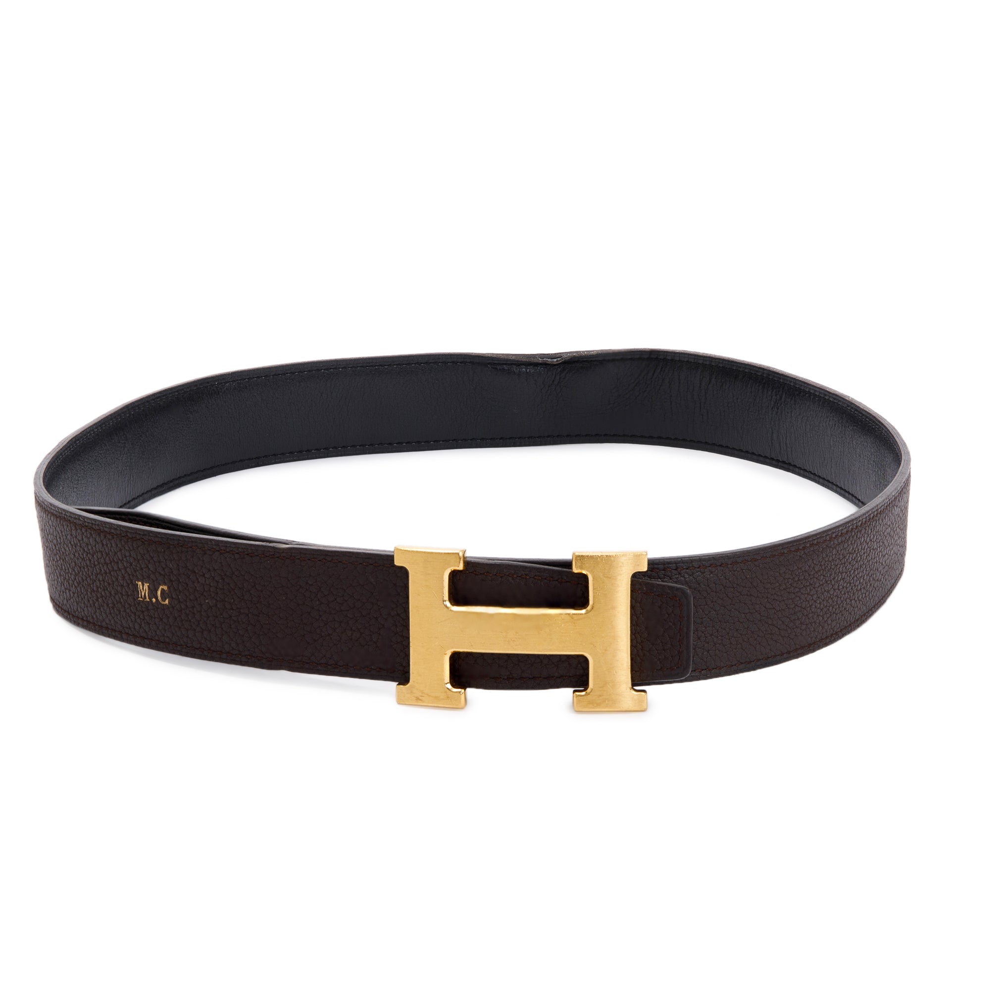 Hermes Black/Brown Leather Reversible 32 mm H Belt Kit – Oliver Jewellery