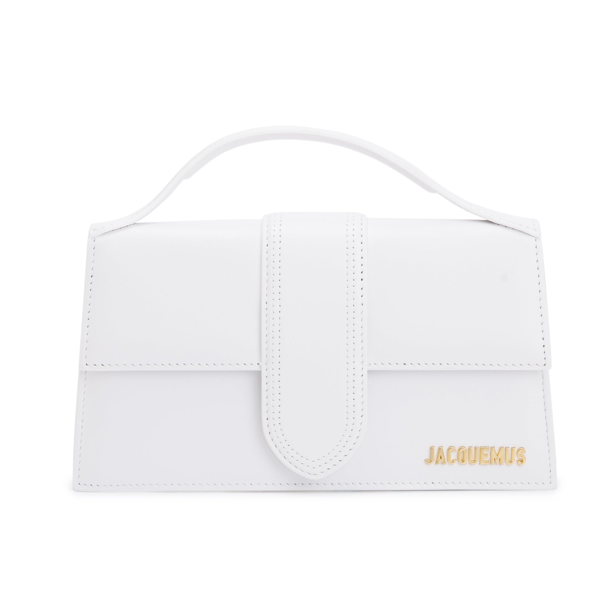 Jacquemus Whte Leather Le Grand Bambino Bag w/ Strap – Oliver Jewellery