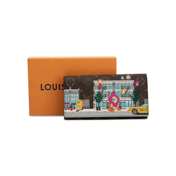 Louis Vuitton Monogram 2022 Christmas Animation Sarah Wallet Yellow