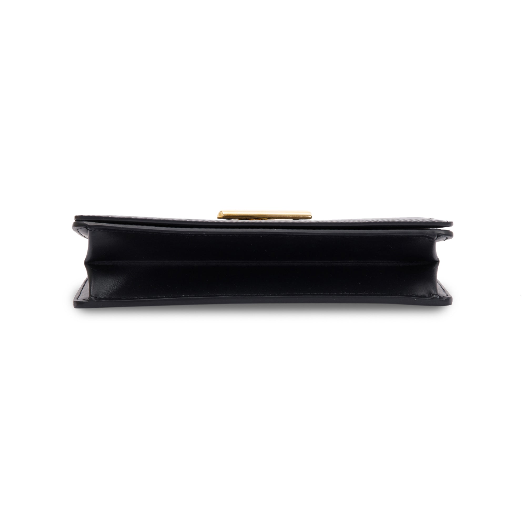 Louis Vuitton Twist Belt Chain Wallet Black EPI