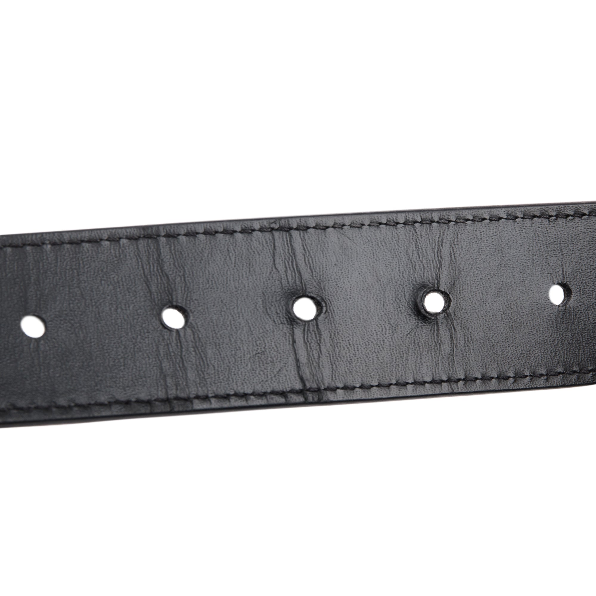 Louis Vuitton LV Initiales 35MM Taiga Leather Waist Belt - Grey