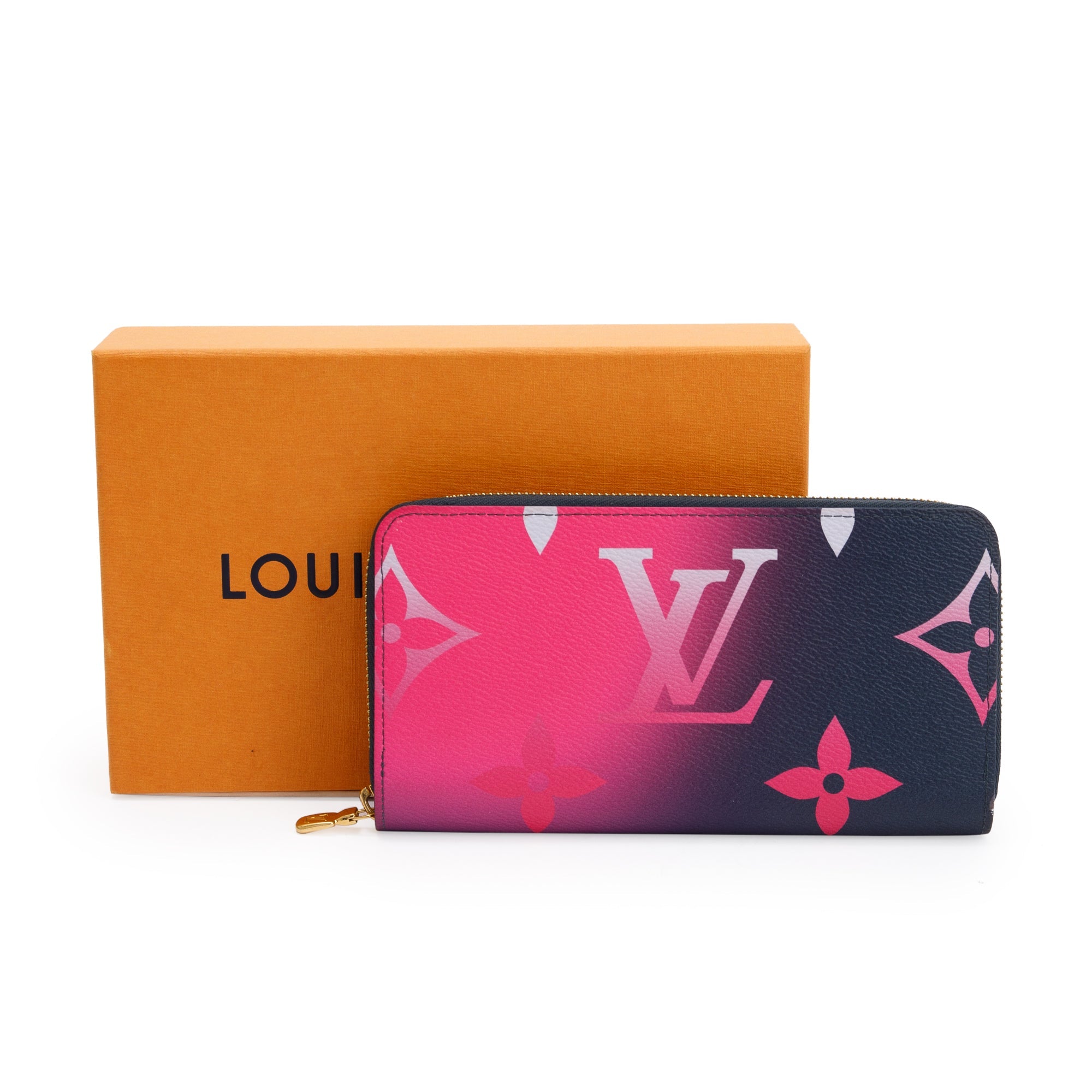 Louis Vuitton Giant Midnight Fuchsia Monogram Spring in the City Zippy  Wallet w/ Box