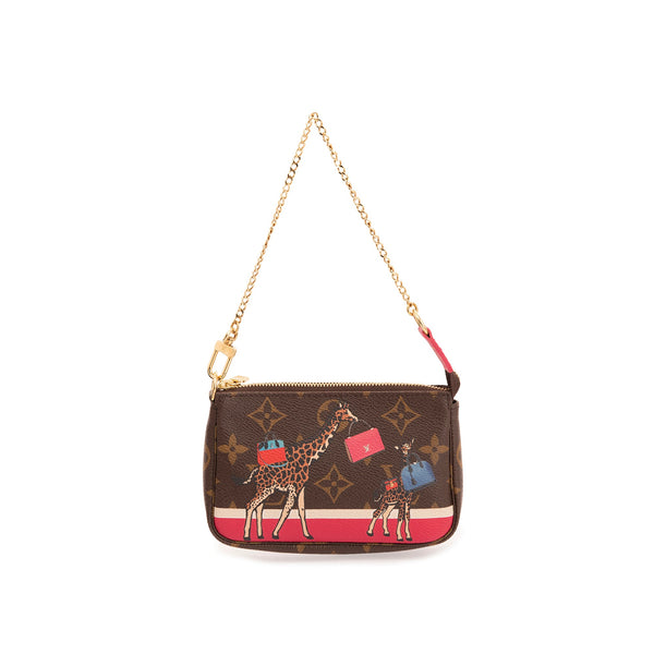 Louis Vuitton Monogram Christmas Animation Giraffe Mini Pochette Acces –  Oliver Jewellery