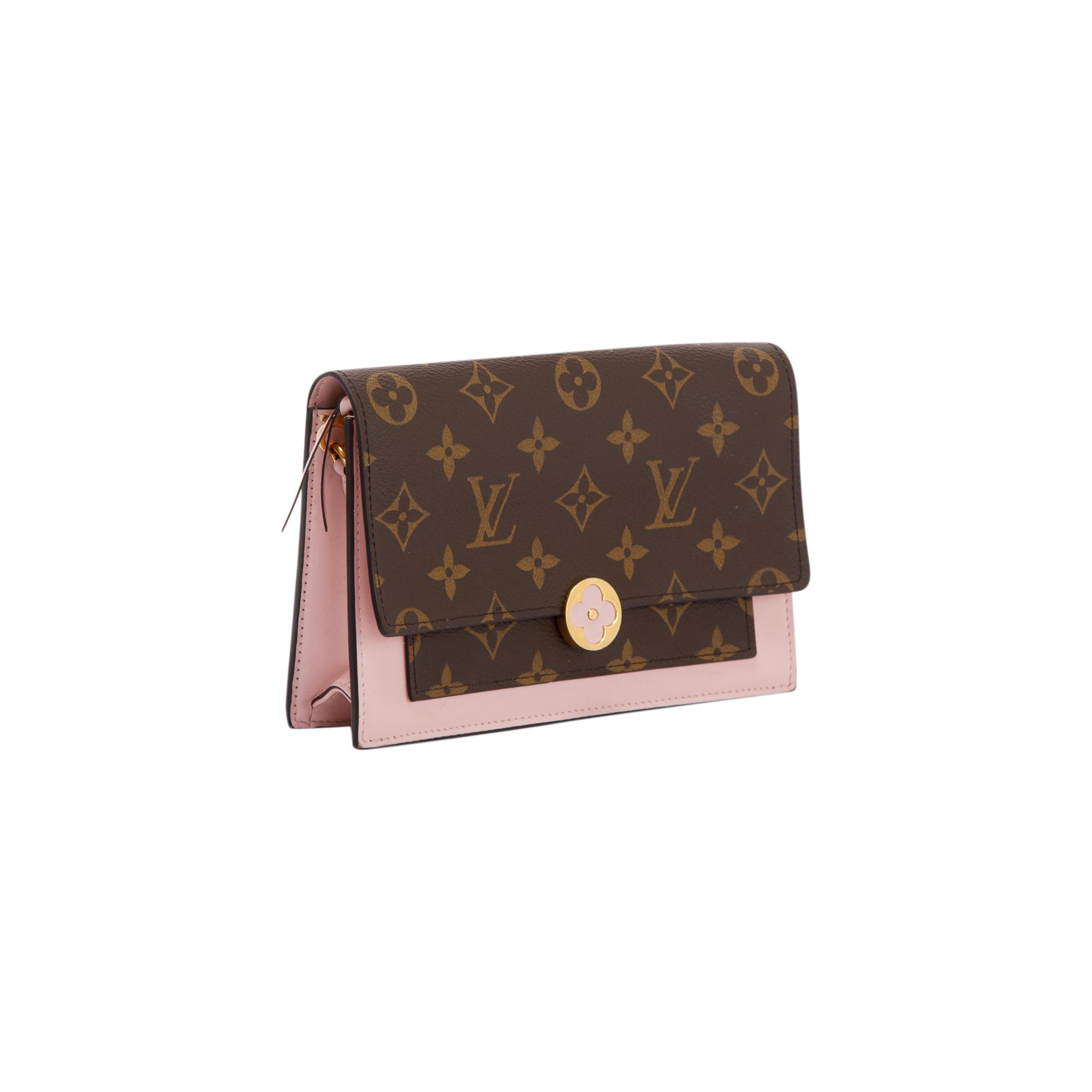 Louis Vuitton Flore Chain Wallet Monogram Brown/Fuchsia in Coated  Canvas/Calfskin with Gold-tone - US