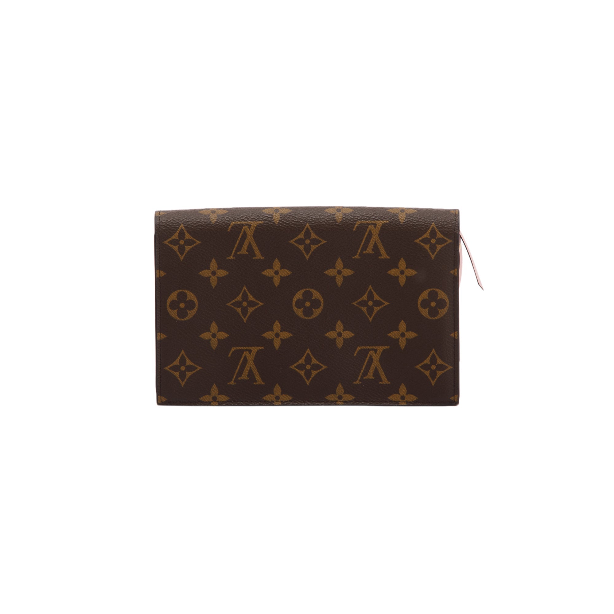 Louis Vuitton Flore Chain Wallet Monogram Brown/Rose Ballerine in