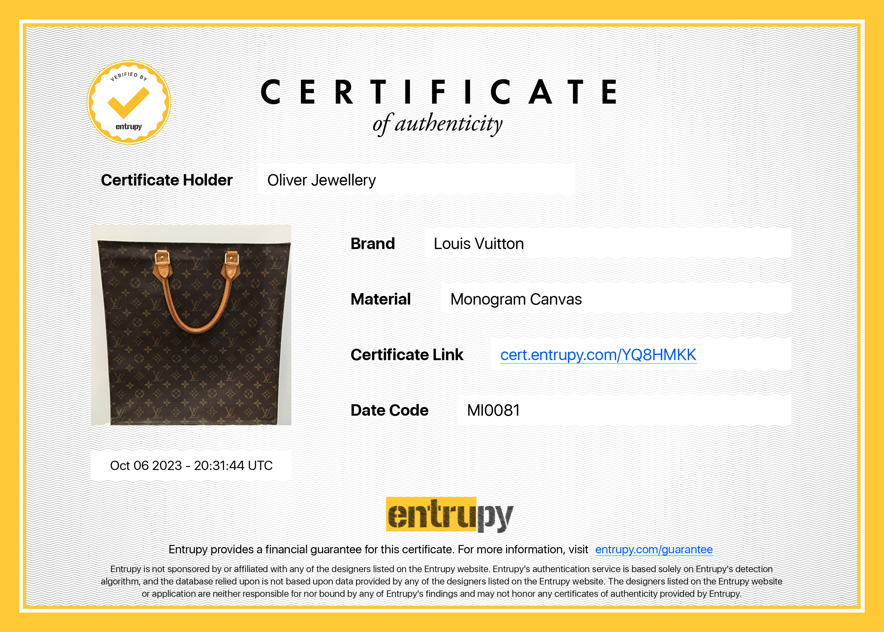 Louis Vuitton Monogram Sac Plat Tote – Oliver Jewellery