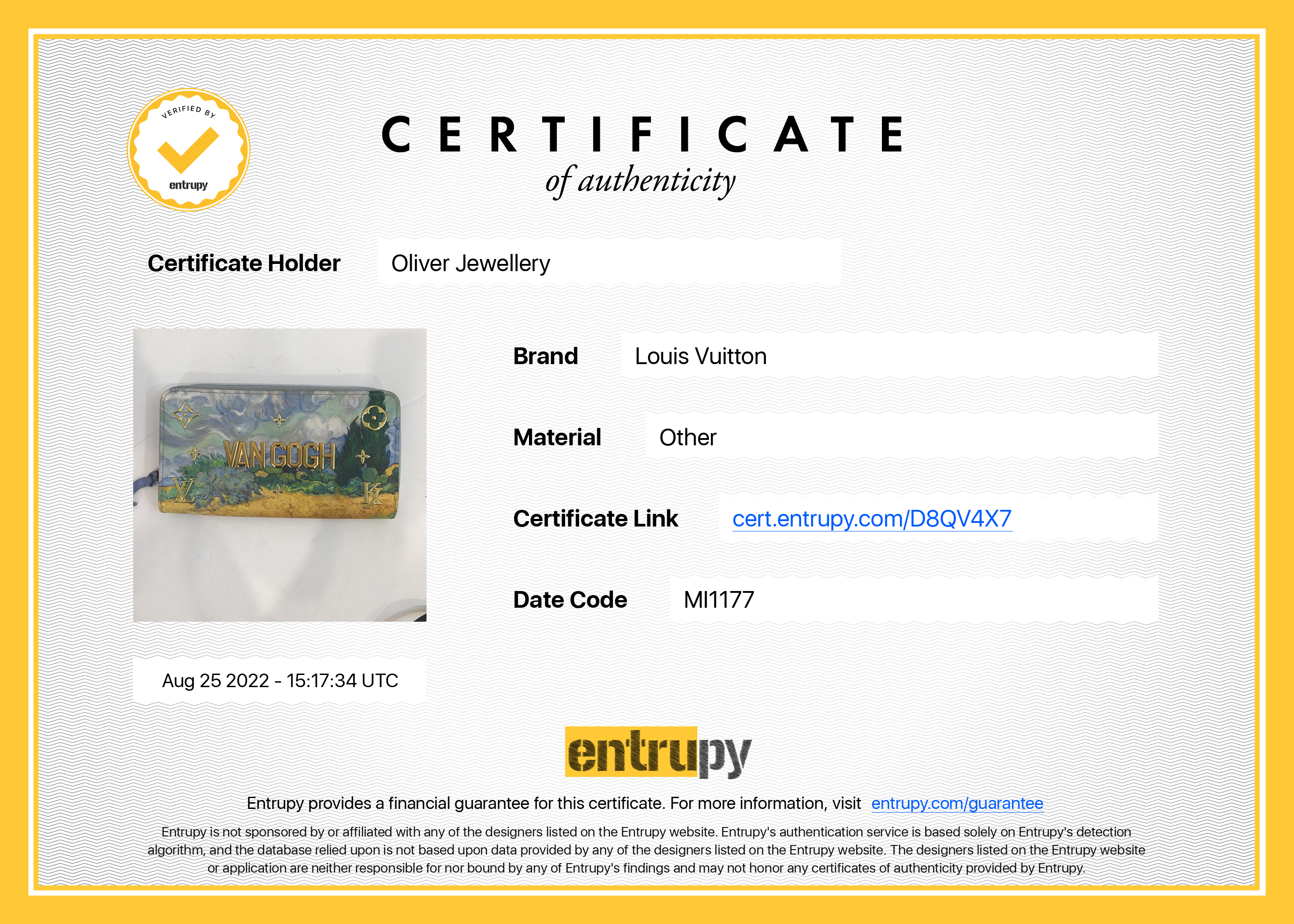 Louis Vuitton Multicolor Masters Van Gogh Zippy Wallet – Oliver