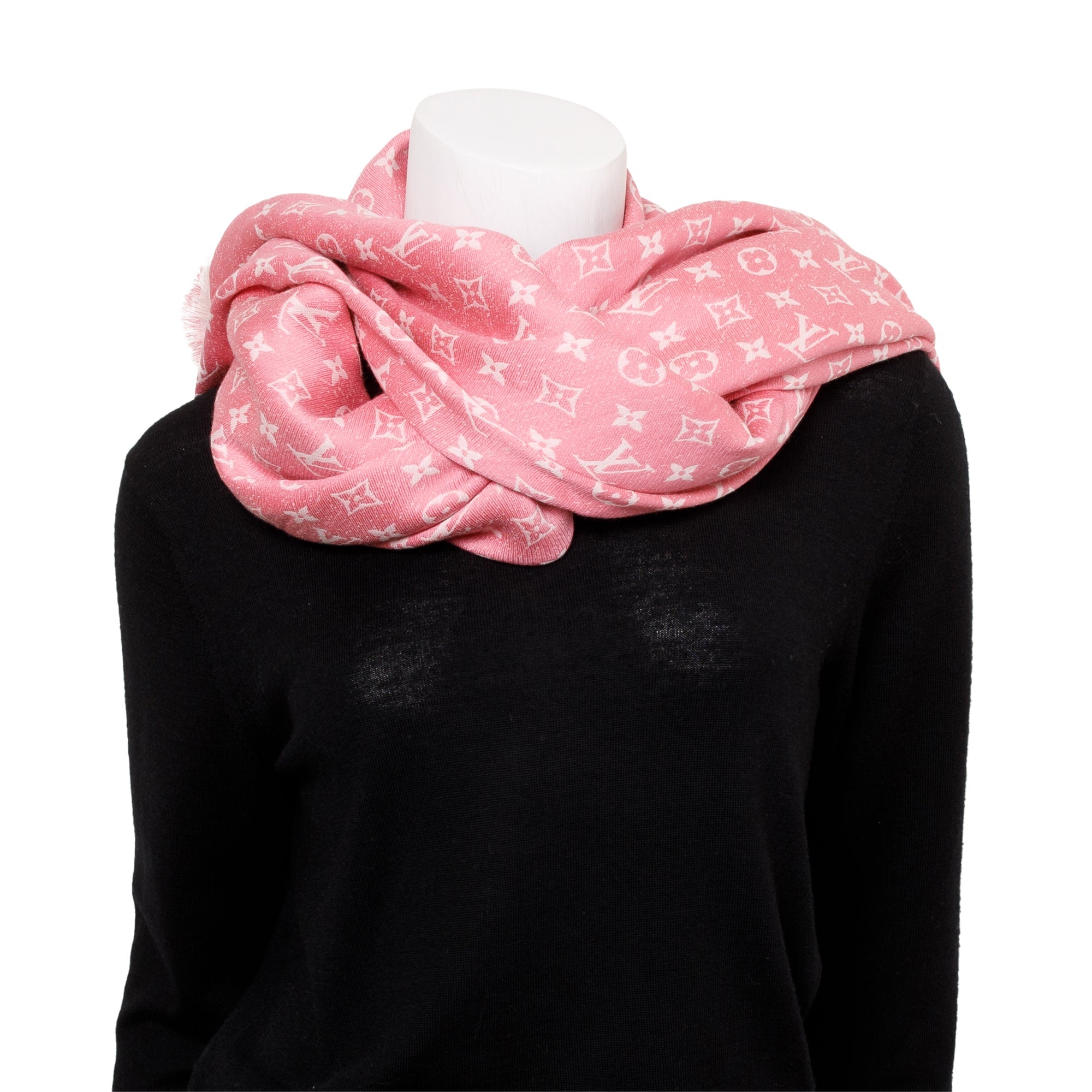 Louis Vuitton Pink store Shawl Scarf Throw