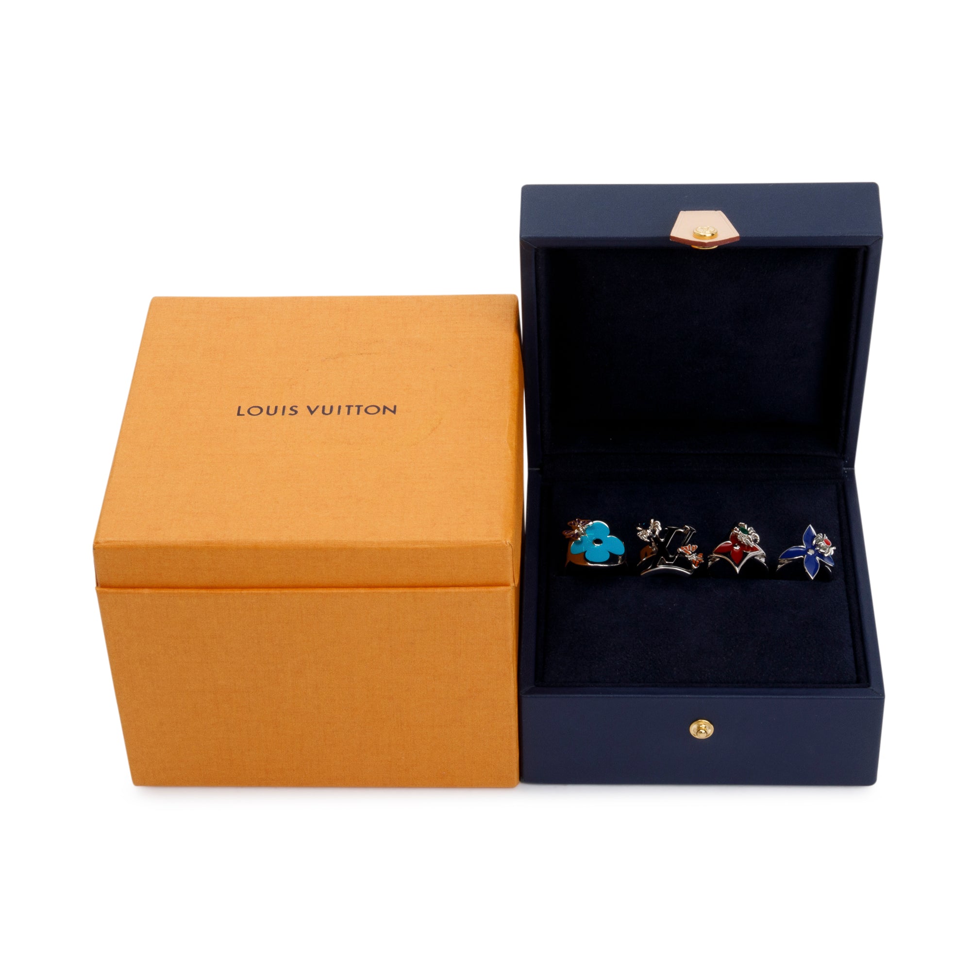 Louis Vuitton, Jewelry, Louis Vuitton Ring 4piece Set Berg 4lv Fairy Tail  Mp2452 M Size 4 Spider Pap
