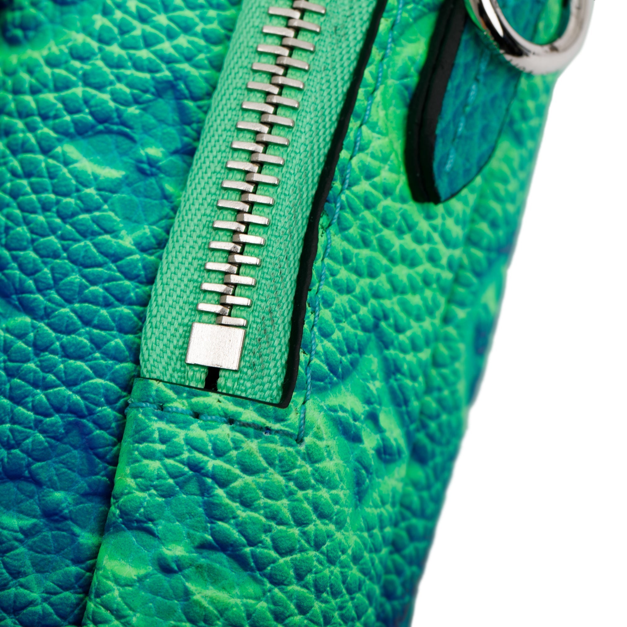 Louis Vuitton Double Phone Pouch Taurillon Illusion Blue/Green
