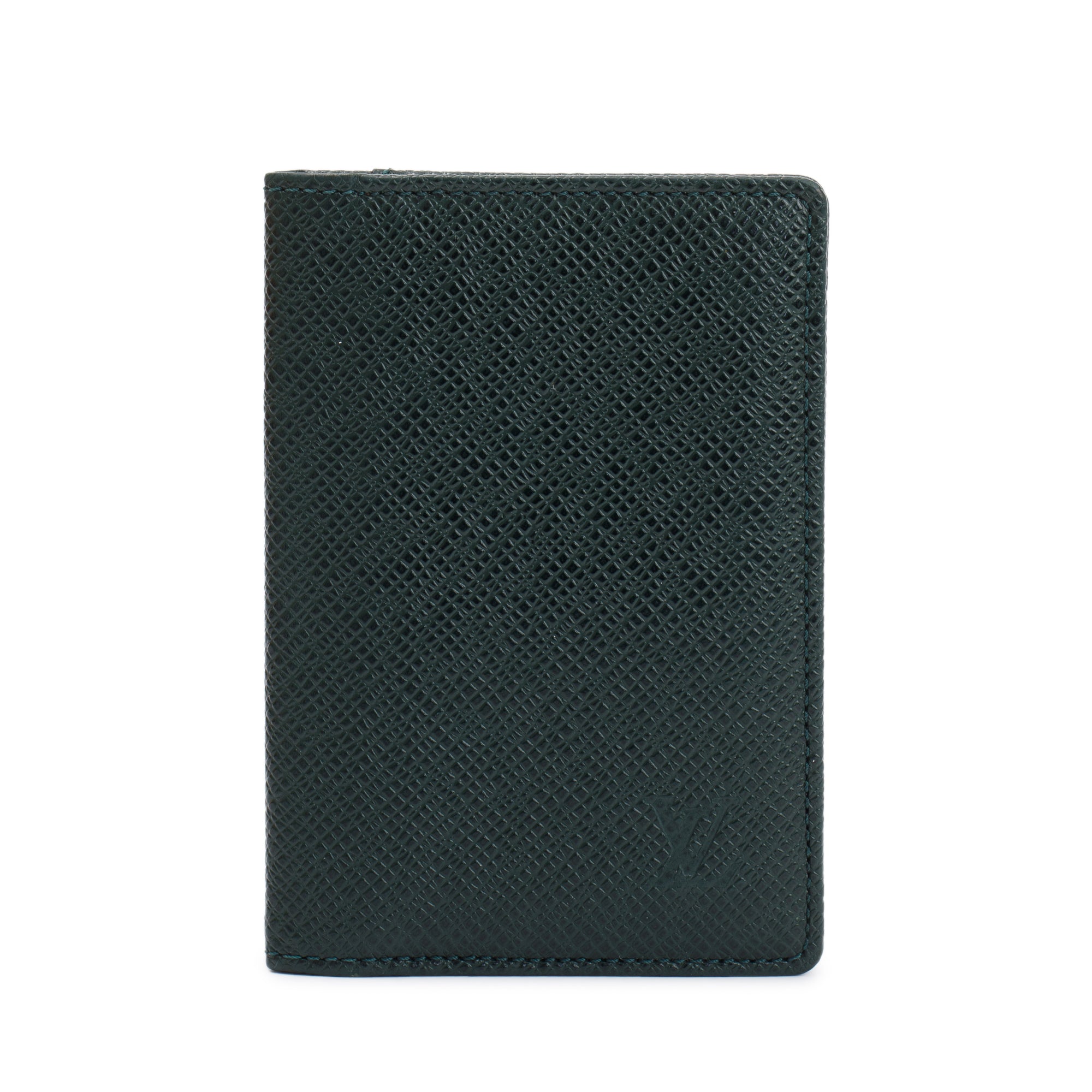 Louis Vuitton Vintage Green Taiga Leather Card Case – Oliver Jewellery